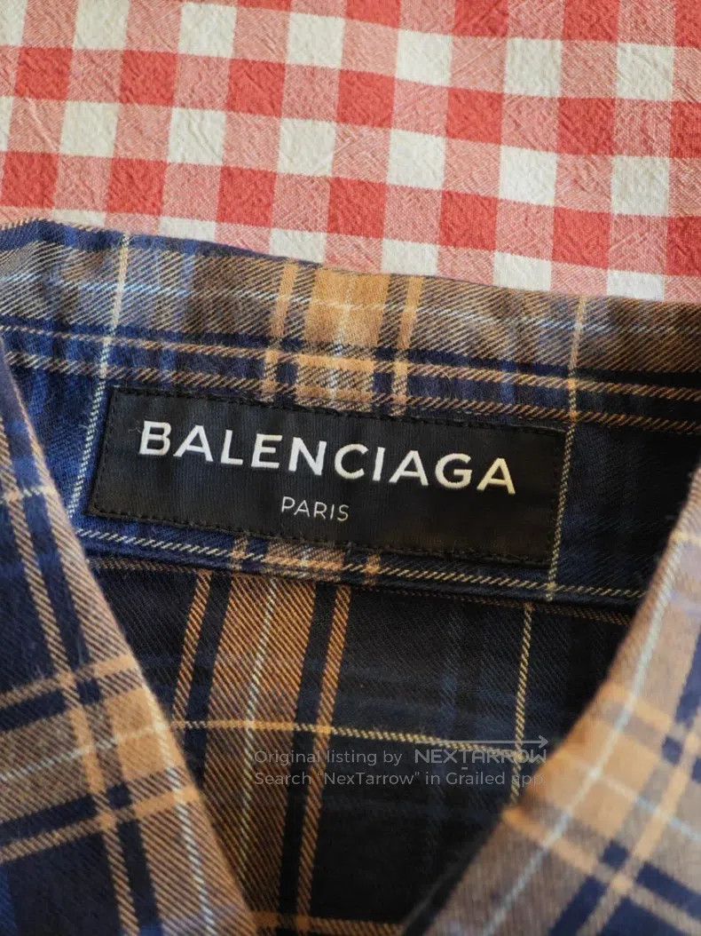 Balenciaga Balenciaga size 37 Classic Plaid Shirt Size US S / EU 44-46 / 1 - 6 Thumbnail