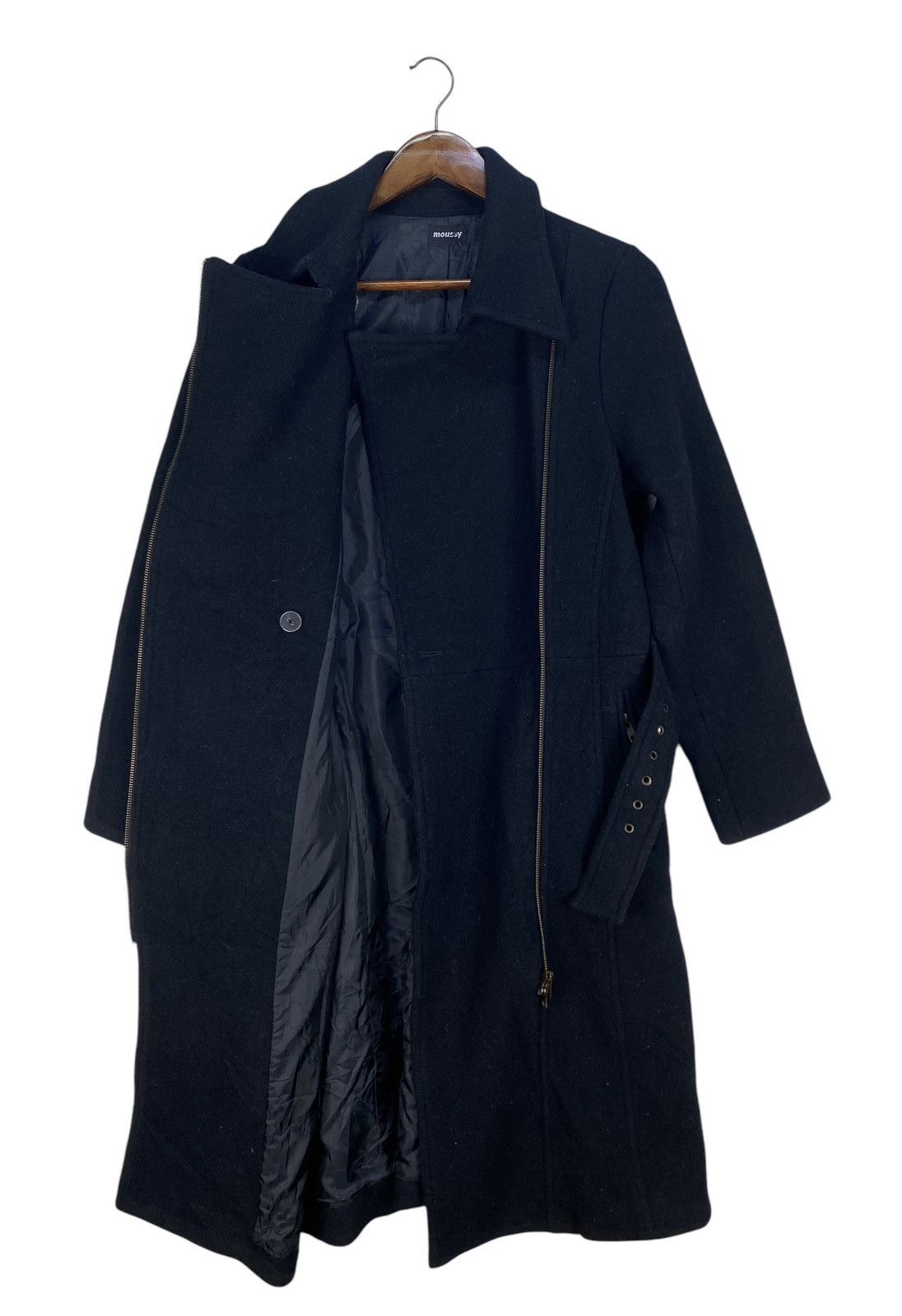 MOUSSY Moussy Wool Long Jacket Size M / US 6-8 / IT 42-44 - 3 Thumbnail