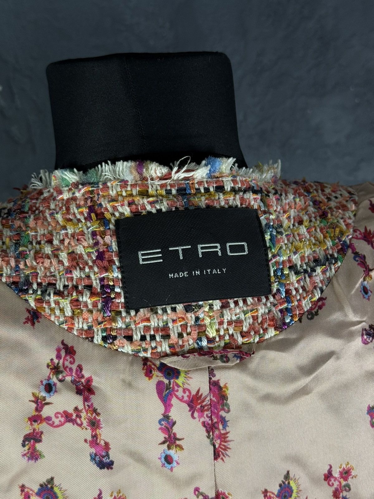 Etro ETRO Women’s Cotton-Blend Tweed Jacket Size 40 Size S / US 4 / IT 40 - 13 Thumbnail