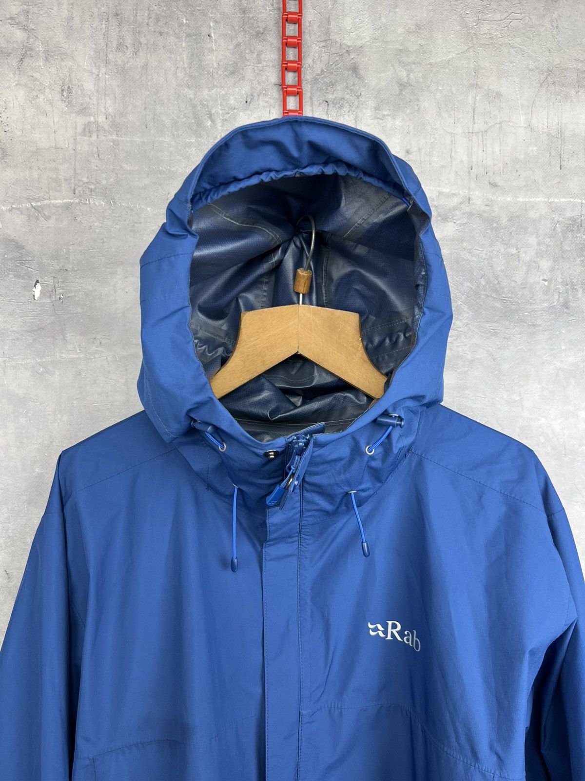 Rab RAB Men's Downpour Eco Hooded Jacket Blue Size XL Size US XL / EU 56 / 4 - 4 Thumbnail