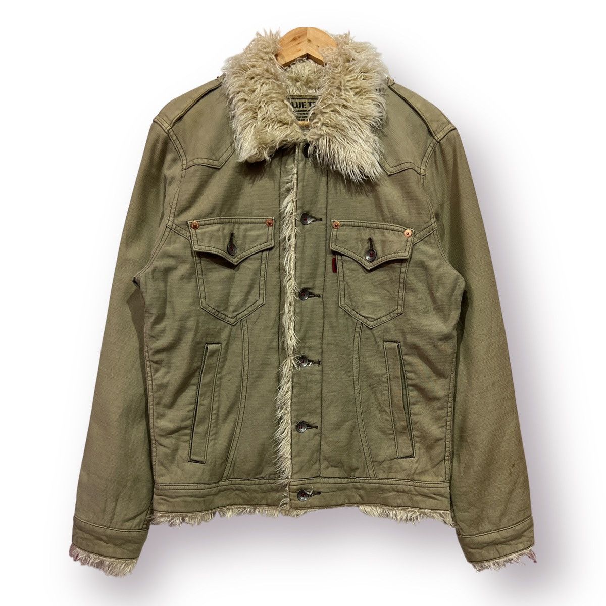 🔥 EDWIN HEAVY JACKET FUR SHEARLING LINED