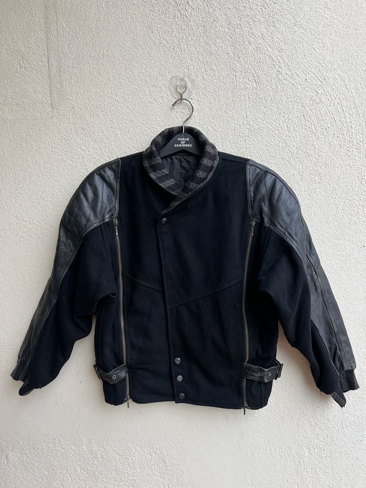 Leather Vintage Arrston Volaju Japan Distress Hybrid Leather Jacket Size US M / EU 48-50 / 2 - 6 Thumbnail