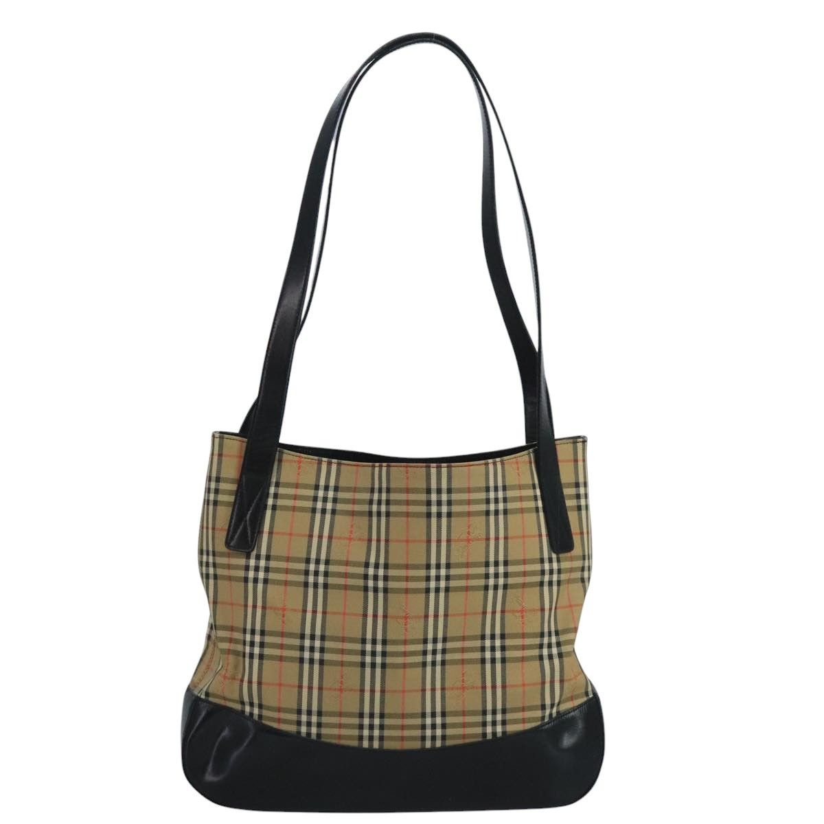 Burberry Nova Check Beige Canvas Tote Bag (Pre-Owned) Size ONE SIZE - 1 Thumbnail