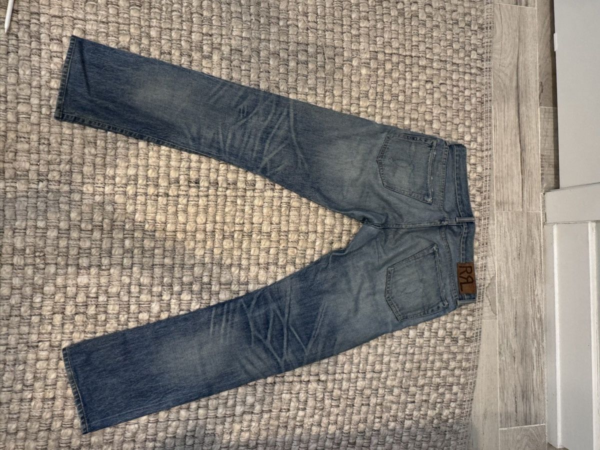 RRL Ralph Lauren × Vintage Vintage light wash RRL slim-fit Selvedge denim jeans Size US 31 - 6 Thumbnail