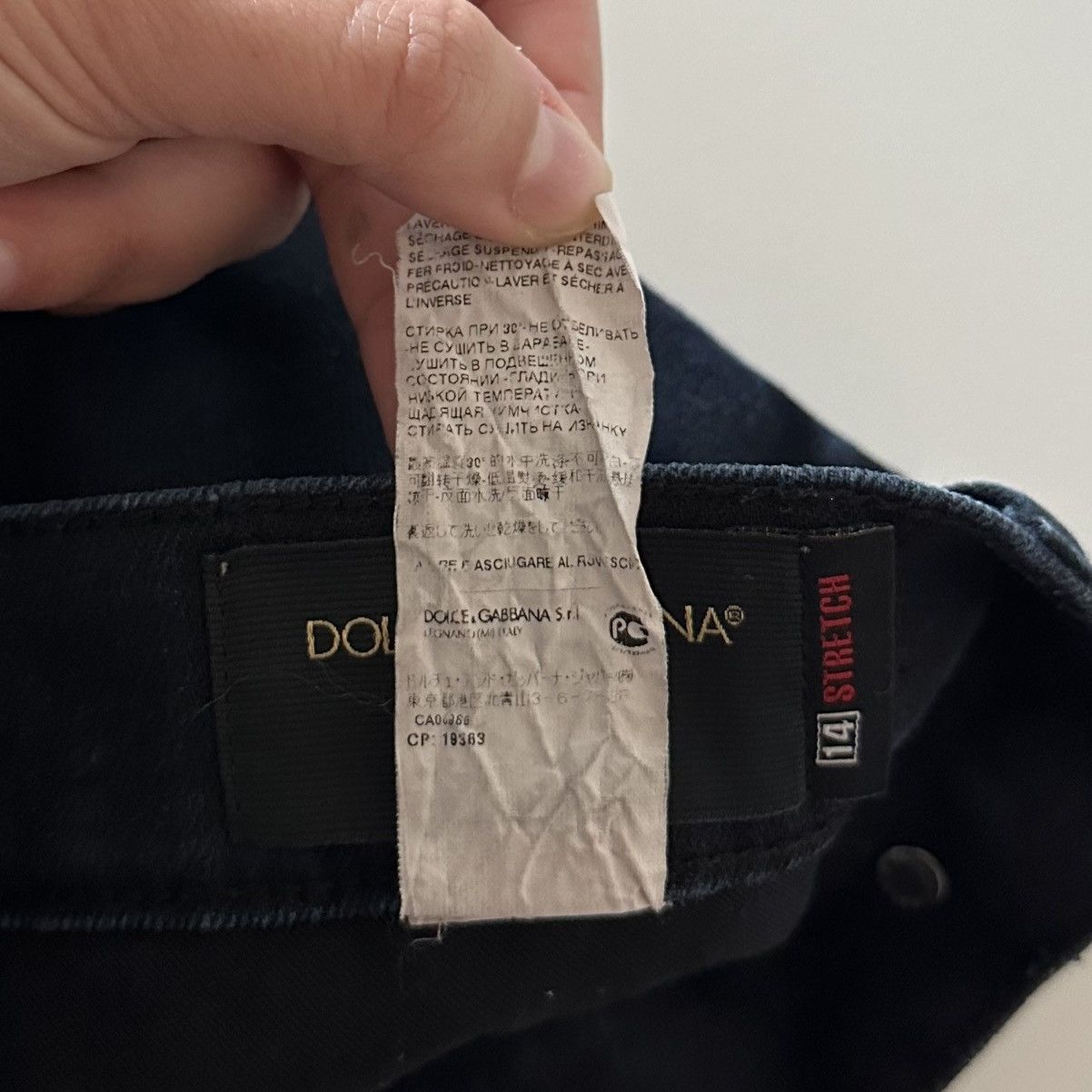 Dolce & Gabbana Vintage Dolce & Gabbana Denim Dark Blue Slim Straight Jeans Size US 34 / EU 50 - 5 Thumbnail
