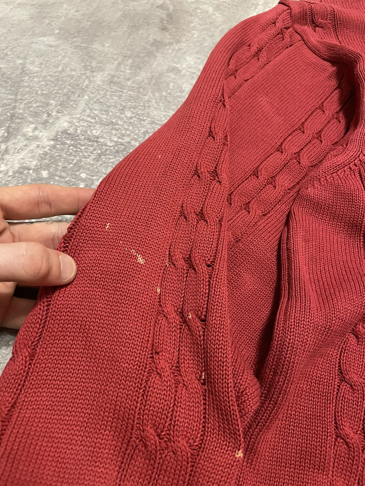Lacoste Vintage Lacoste Cable Knit Sweater 90s Size US XL / EU 56 / 4 - 9 Thumbnail