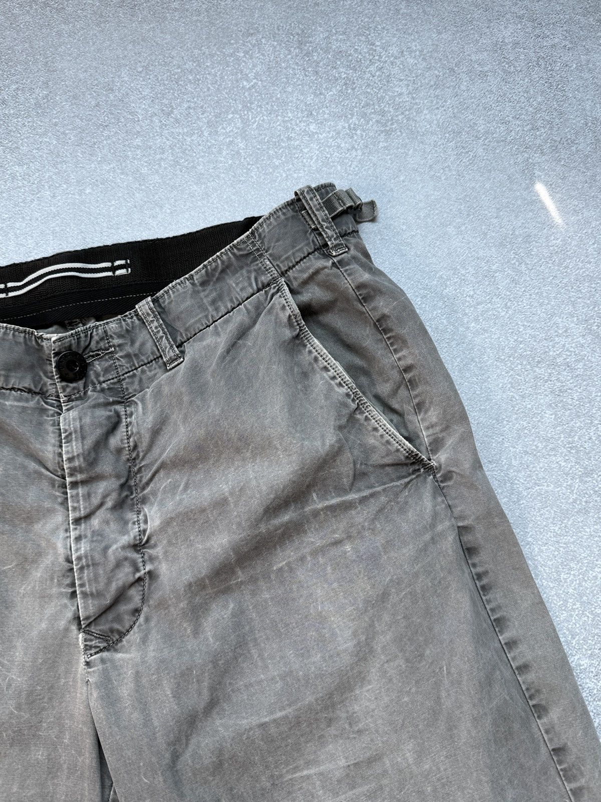 Stone Island Vintage Stone Island Chino Shorts Grey Garment Dyed Men’s Size US 33 - 6 Thumbnail
