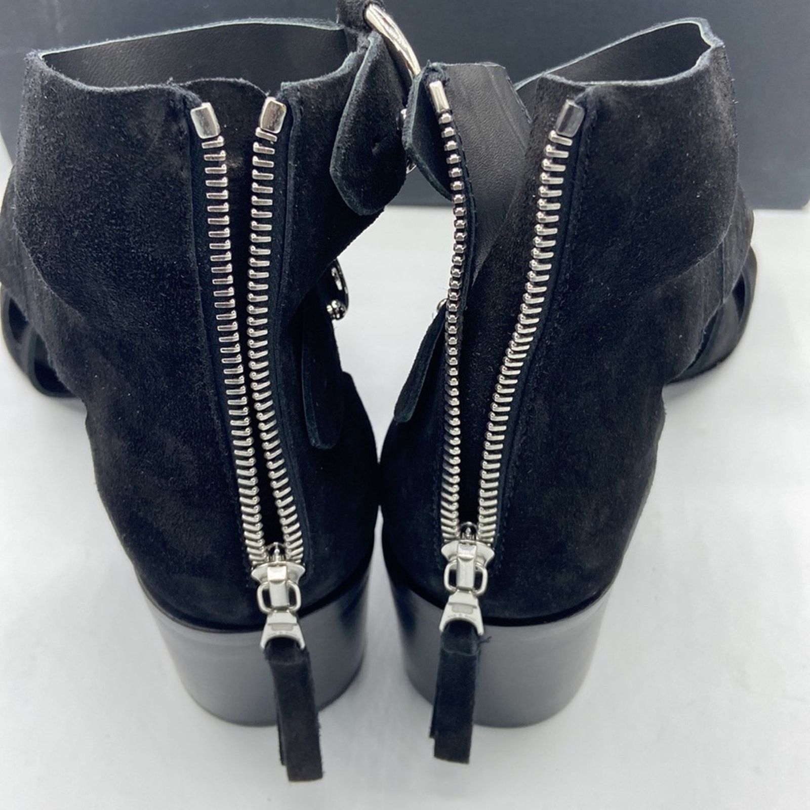 Rag & Bone NEW! rag & bone MARI Black Suede Block Heels Sandals 41/11 Size US 11 / IT 41 - 15 Thumbnail
