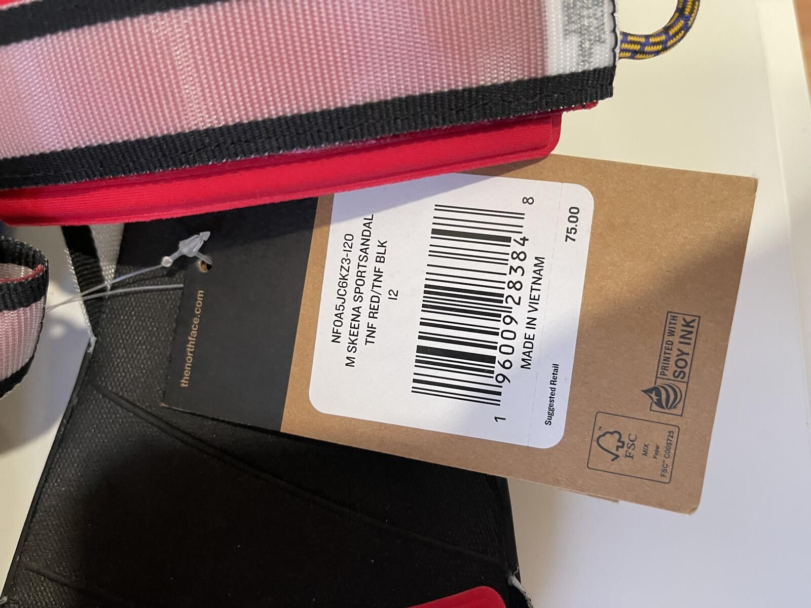 The North Face The North Face Men's Red and Pink Sport Sandals Size 12 Size US 12 / EU 45 - 2 Thumbnail