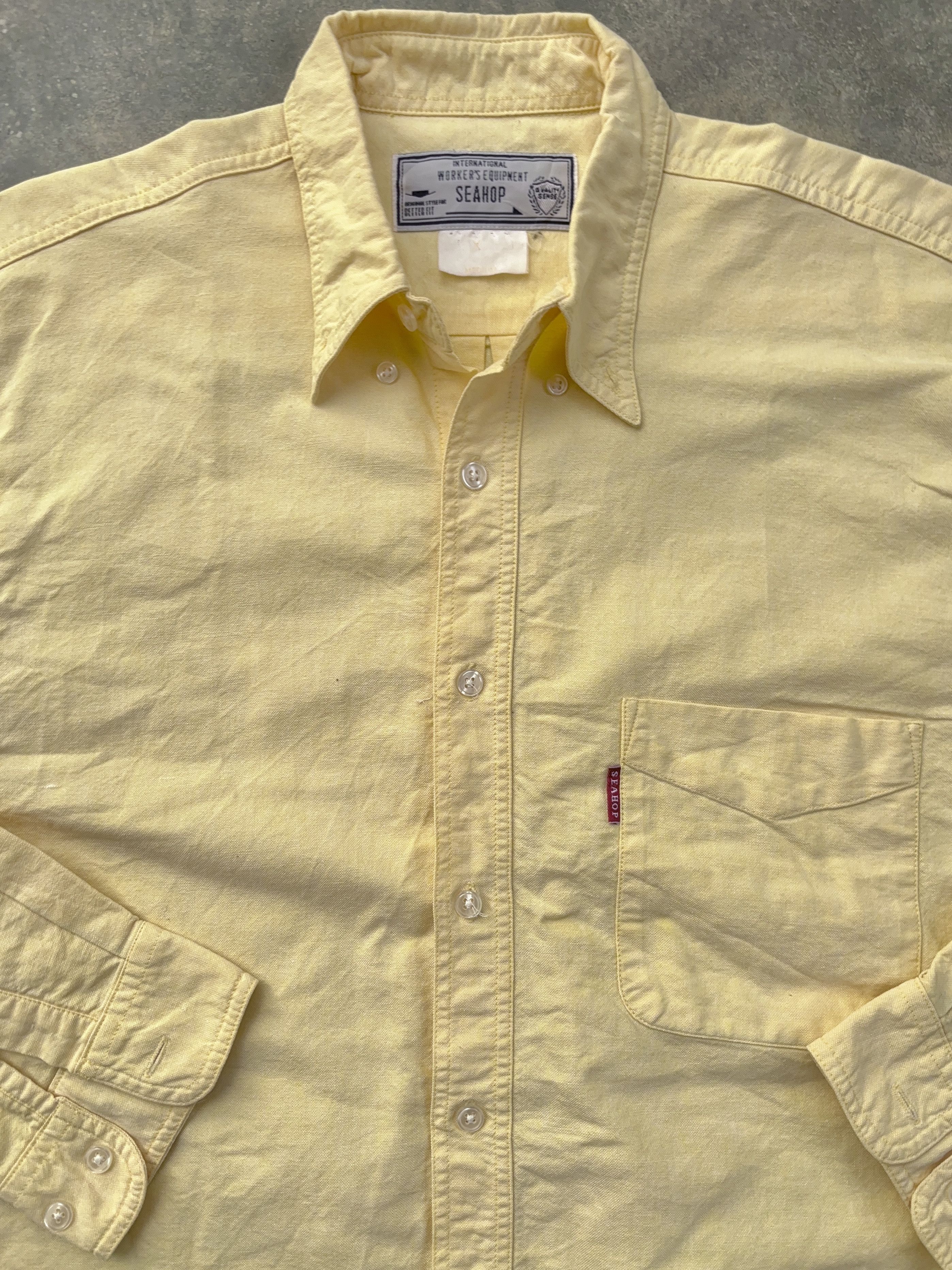 Other Seahop International Vintage Yellow Button Up Shirt Size US M / EU 48-50 / 2 - 3 Thumbnail
