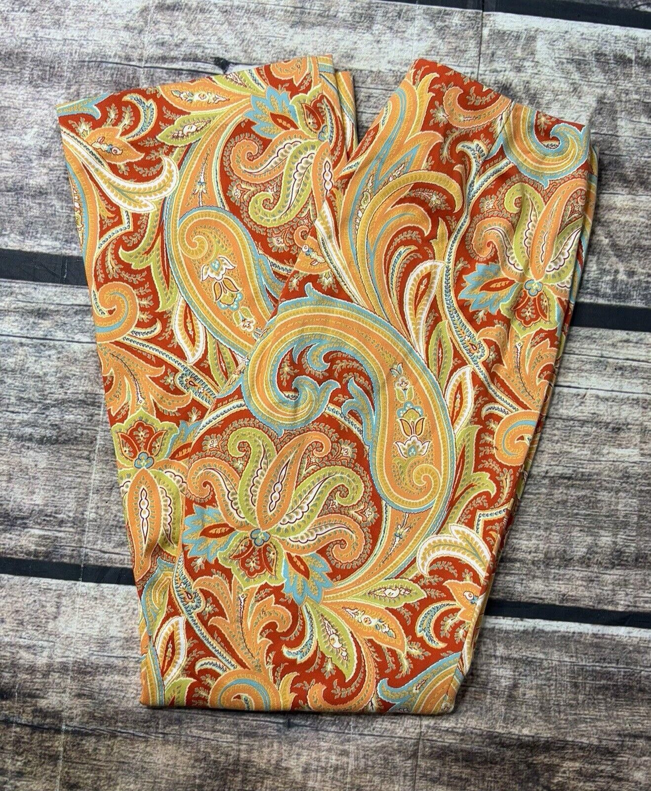 Saks Fifth Avenue VTG Saks Fifth Avenue Pants Women's Size 2 Cotton Paisley Size 26" / US 2 / IT 38 - 1 Thumbnail