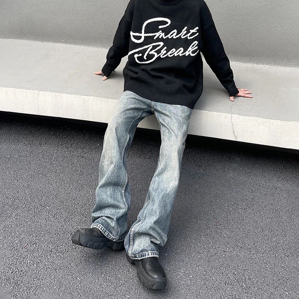 Denime × Japanese Brand × Vintage Jeans Men Y2k Streetwear Casual Straight-leg Baggy Stacked Size US 32 / EU 48 - 1 Thumbnail