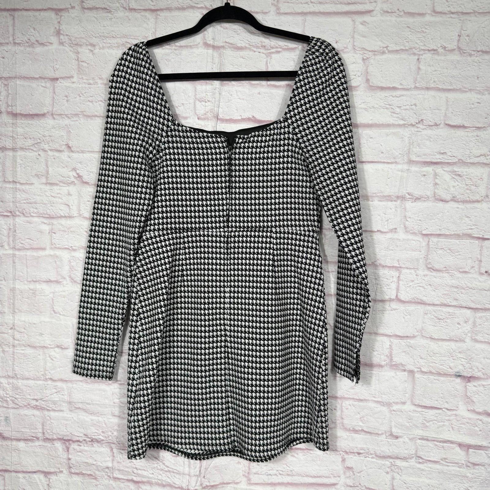 Other Mi Ami Houndstooth Long Sleeve Dress XL Size XL / US 12-14 / IT 48-50 - 7 Thumbnail