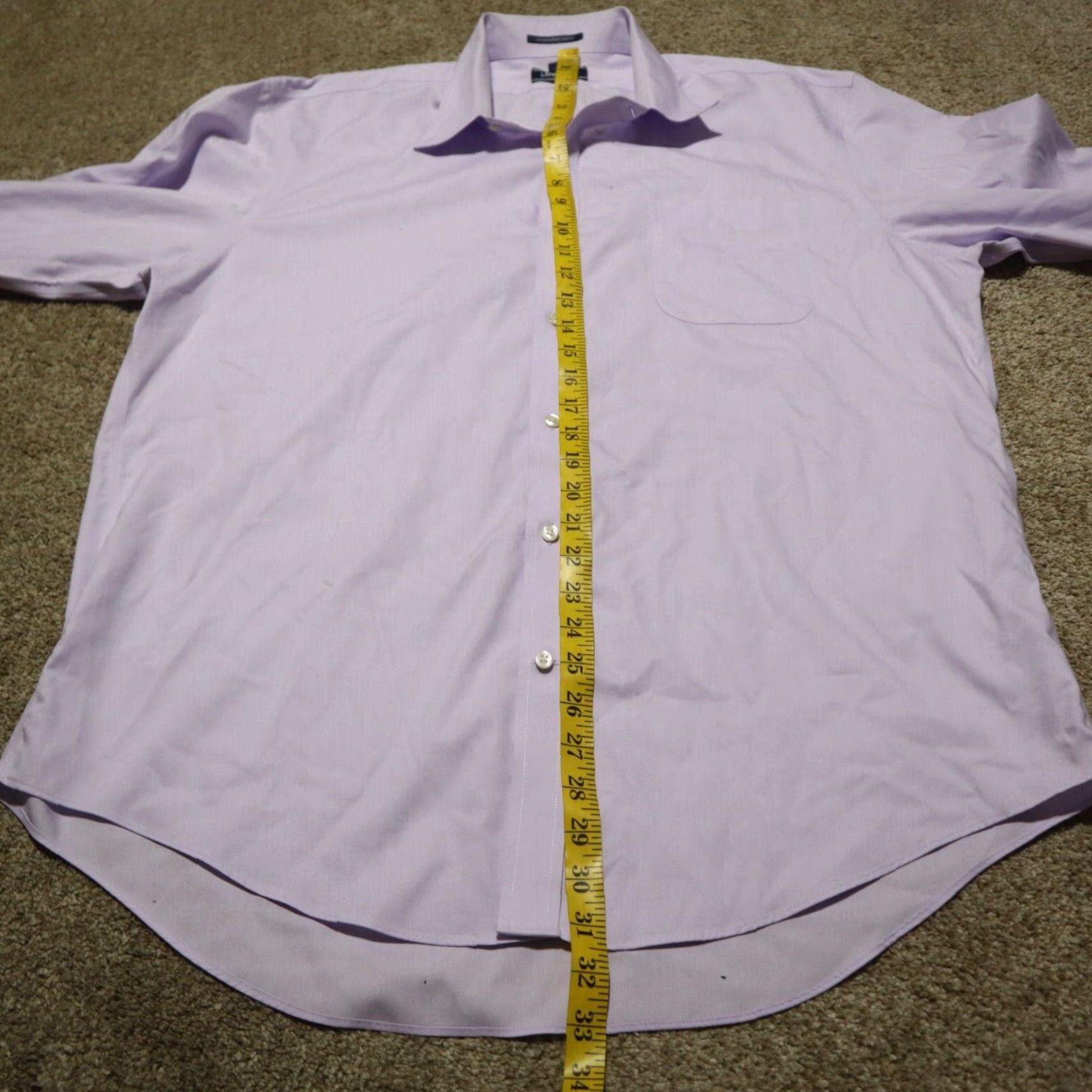 Lands' End Lands' End Shirt Button-Up Long Sleeve Men Purple Plaid 17.5 34 Tailored Fit Cotton Size US XL / EU 56 / 4 - 7 Thumbnail