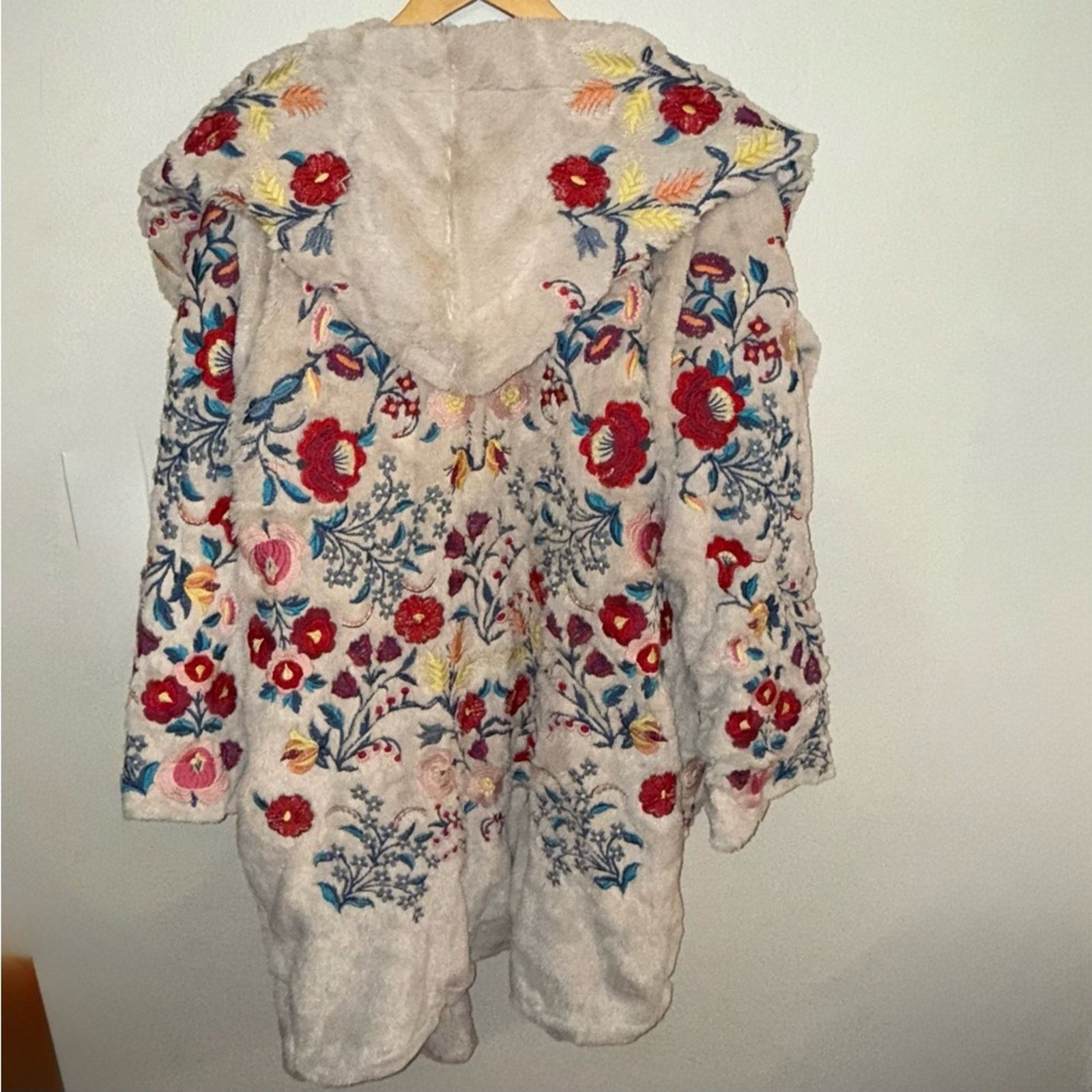 Johnny Was NWT Johnny Was Biya Floral Gena Embroidered Hooded Coat Size L / US 10 / IT 46 - 16 Thumbnail