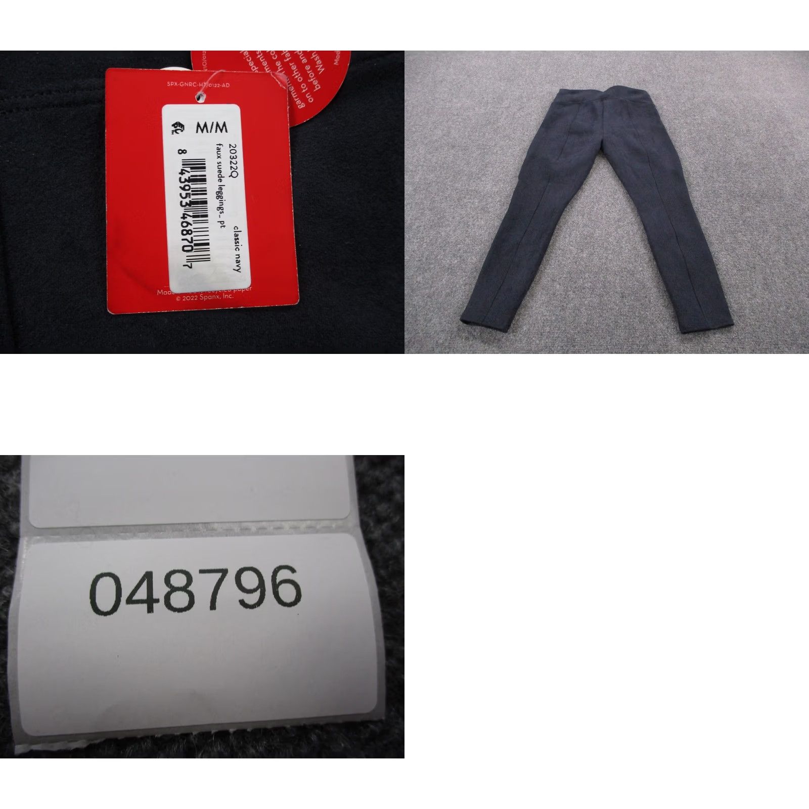 Spanx Spanx Leggings Womens M Petite Navy Blue Faux Suede Athletic Stretch Active NEW Size 32" / US 10 / IT 46 - 9 Thumbnail