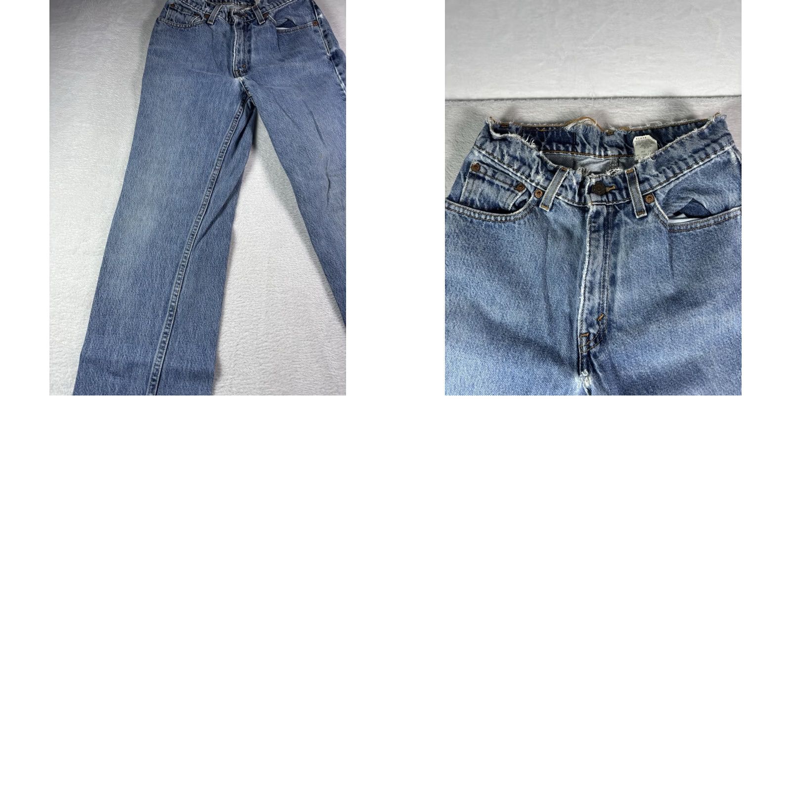 Levi's VINTAGE Levi's 512 Jeans Women Slim Fit Straight Leg Size 5 JR Distressed 5-Pocket Denim Blue Size 27" / US 4 / IT 40 - 11 Thumbnail