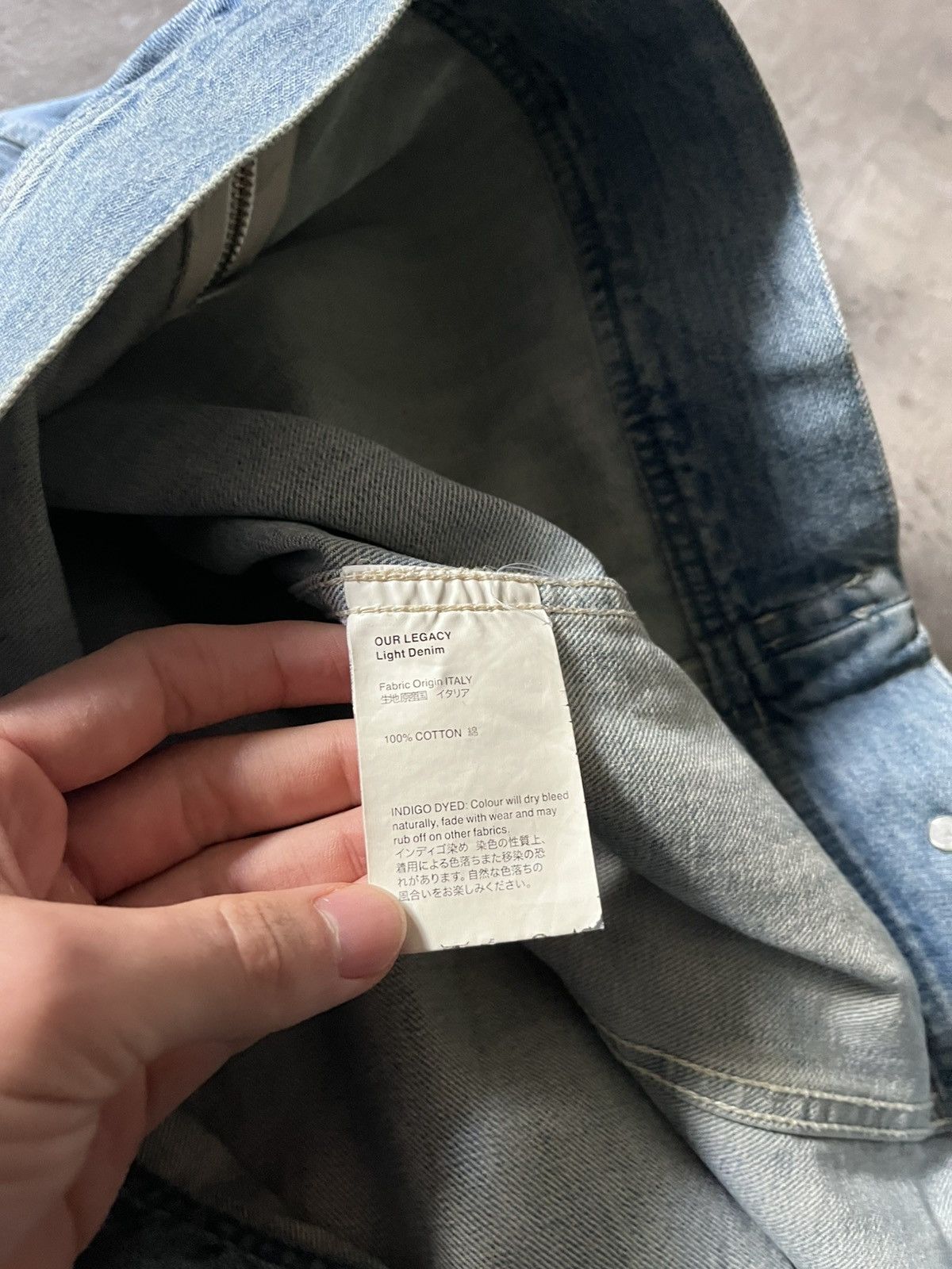 Our Legacy Our Legacy Light Denim jacket zip blue Size US S / EU 44-46 / 1 - 15 Thumbnail
