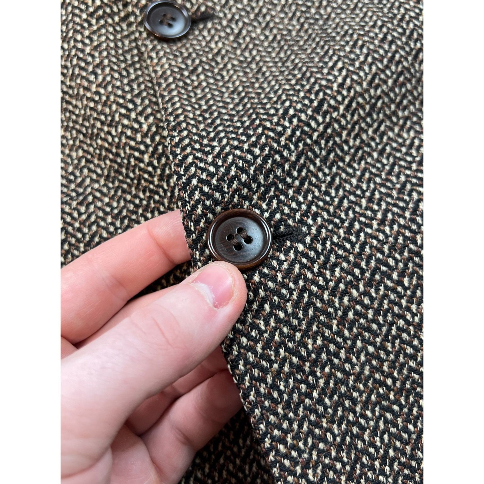 Missoni Missoni Uomo Vintage Tweed Wool 3 Button Blazer (Y0714) Size 52R - 4 Thumbnail