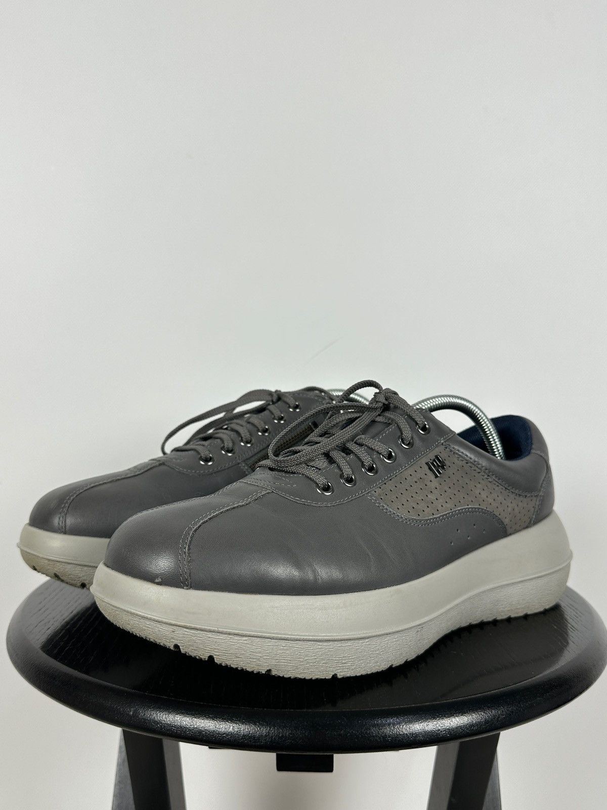 Kybun Kybun Gray Leather Orthopedic Comfort Sneakers Size US 9.5 / EU 42-43 - 12 Thumbnail