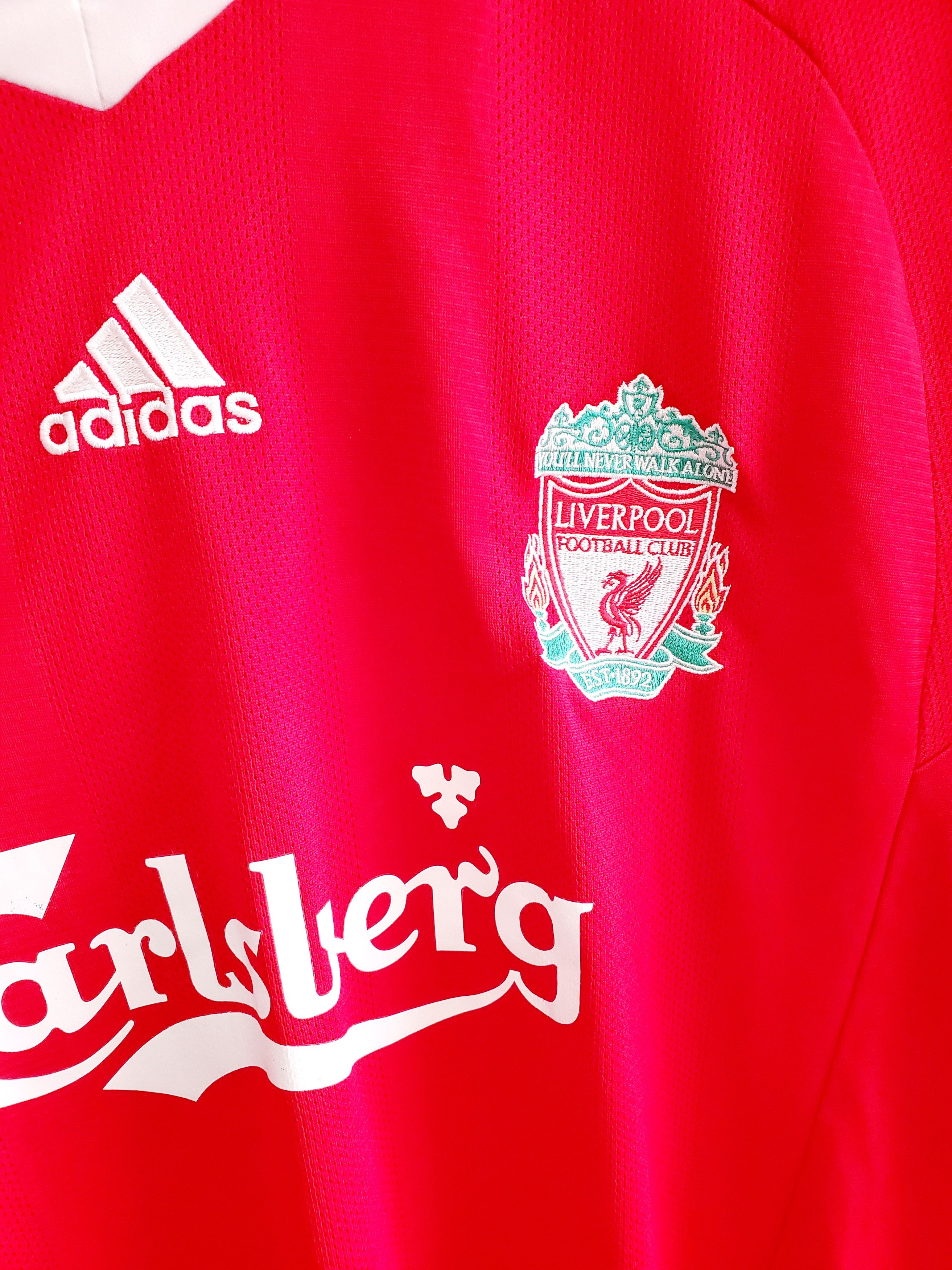 Adidas Liverpool home 2008 2010 adidas soccer jersey size XXl Size US XXL / EU 58 / 5 - 2 Thumbnail