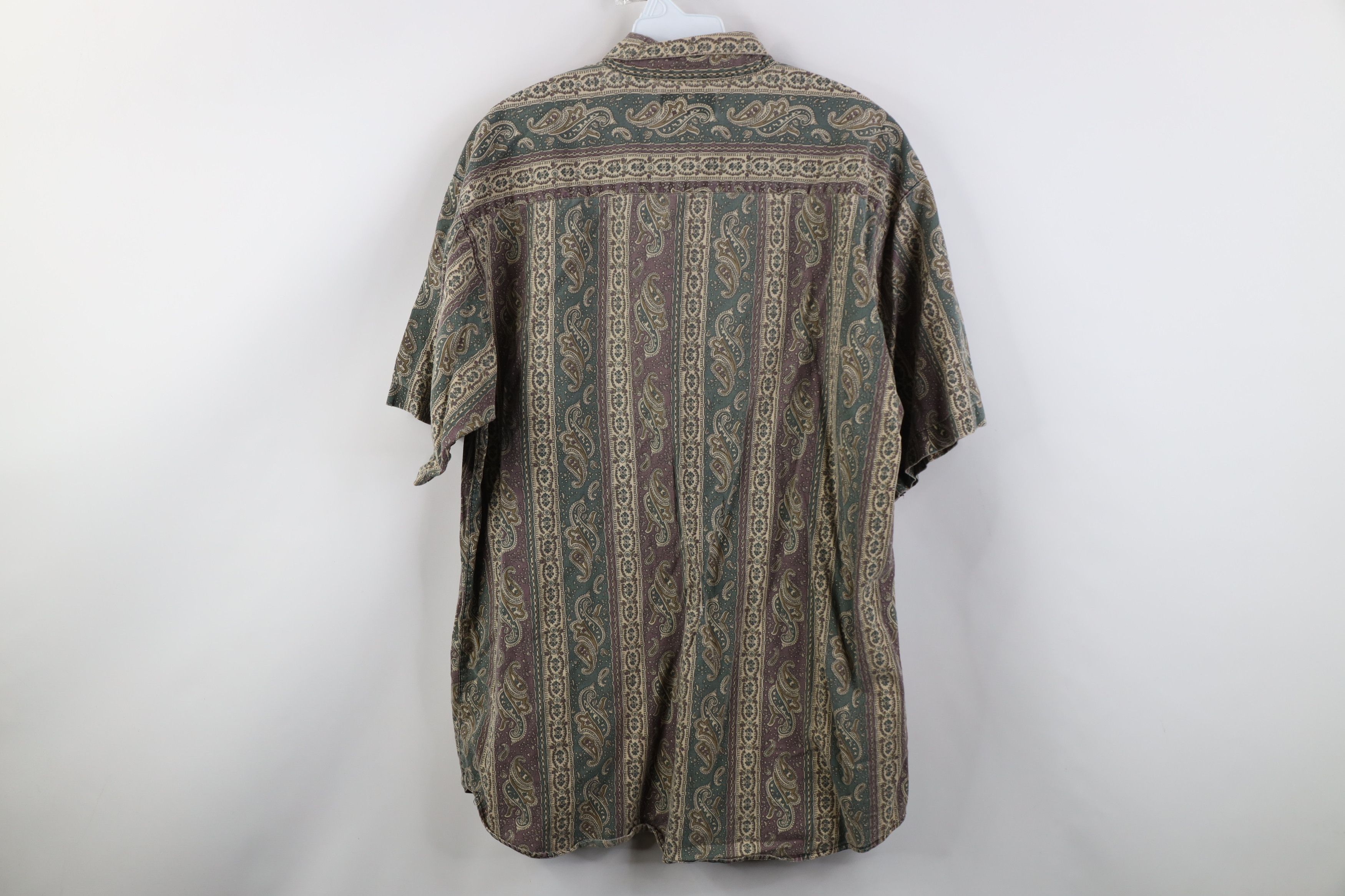 Vintage Vintage 90s Streetwear Short Sleeve Collared Button Shirt Size US L / EU 52-54 / 3 - 11 Thumbnail