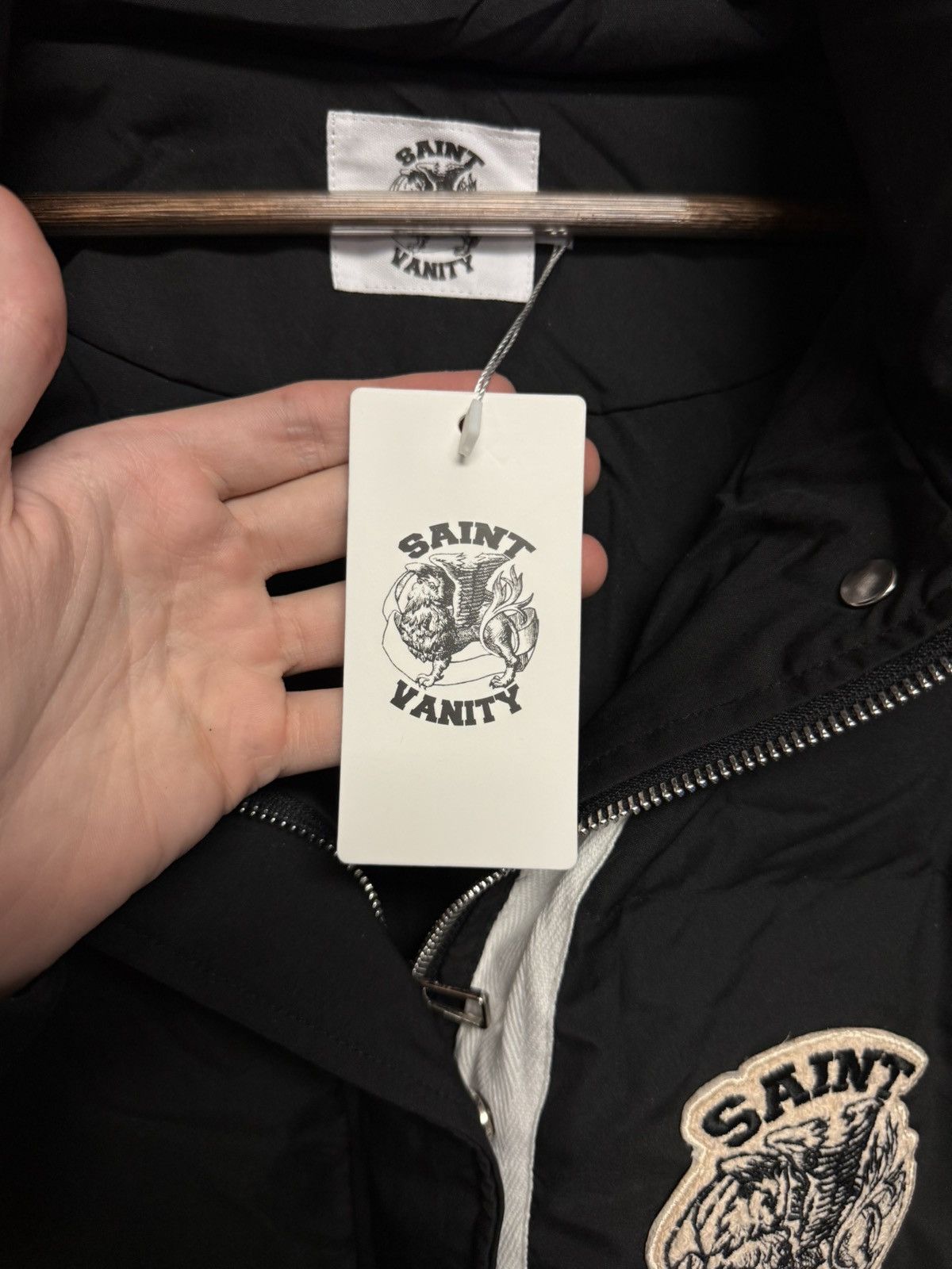 Saint Vanity Saint Vanity Puffer Jacket Black White Size M RARE Size US M / EU 48-50 / 2 - 9 Thumbnail