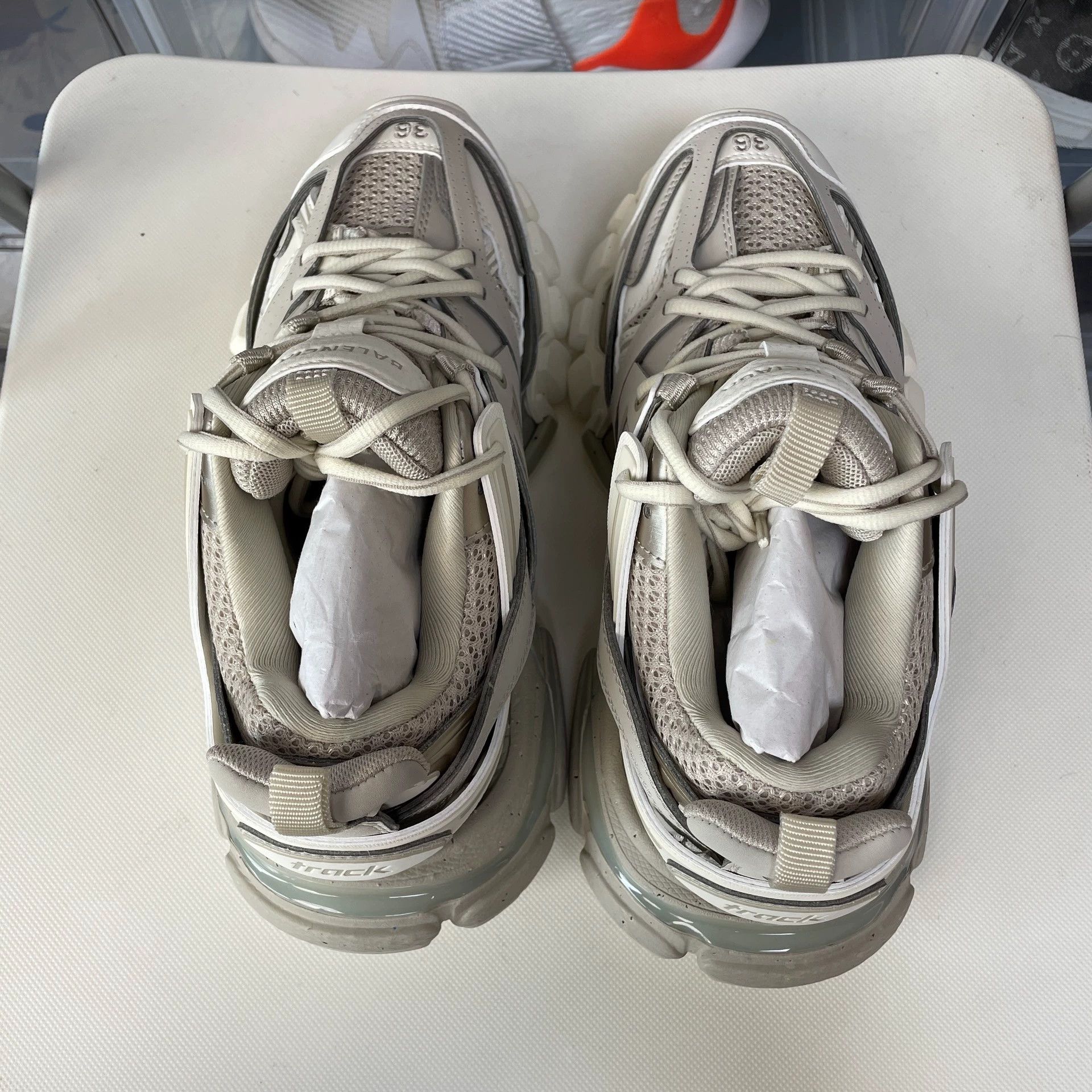 Balenciaga Balenciaga Track 1.0 Milk Tea Brown 36 Size US 5.5 / IT 35.5 - 4 Thumbnail