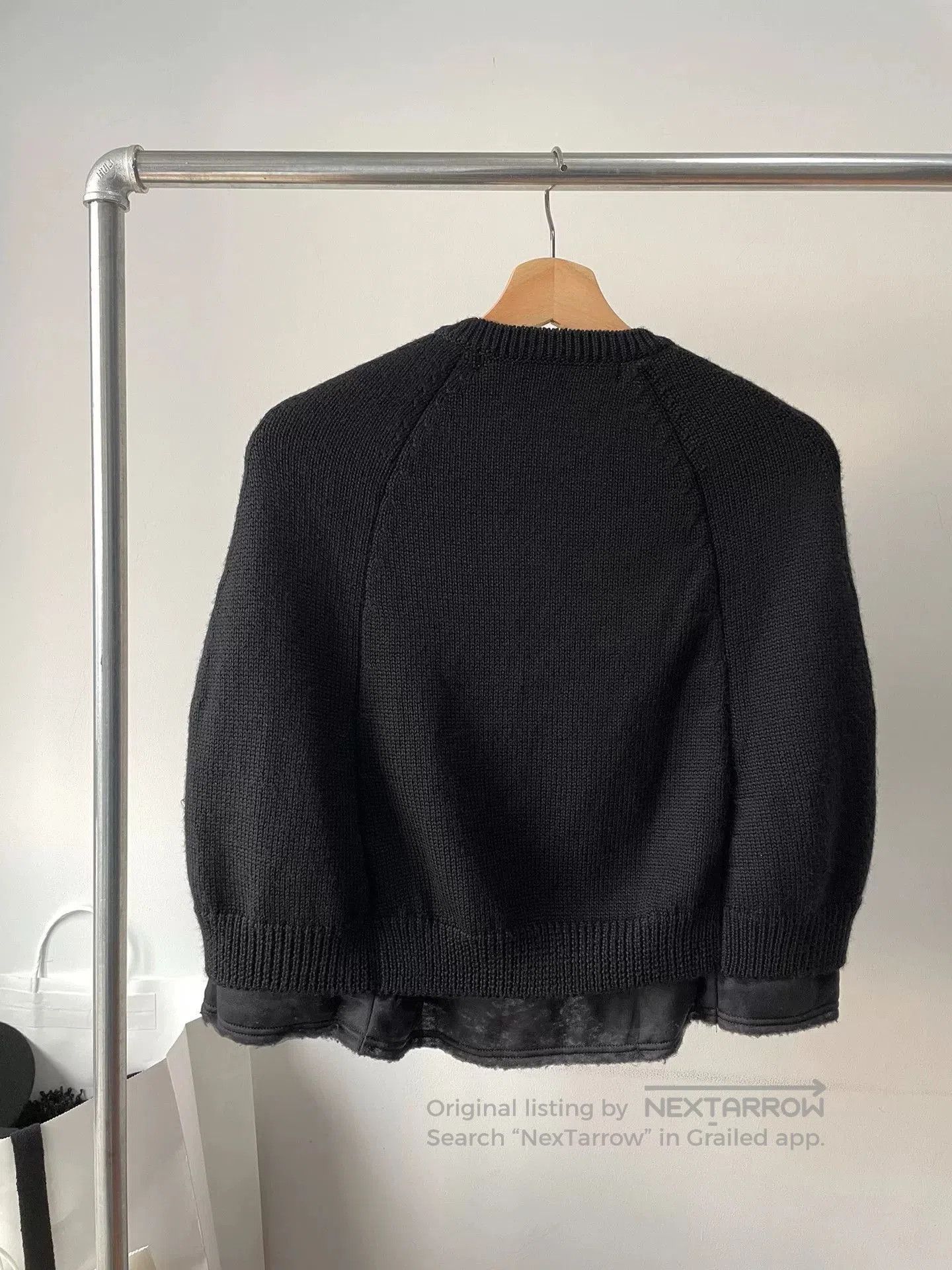 Comme des Garcons Comme des Garçons Black Knit Cape. Size XS / US 0-2 / IT 36-38 - 2 Thumbnail