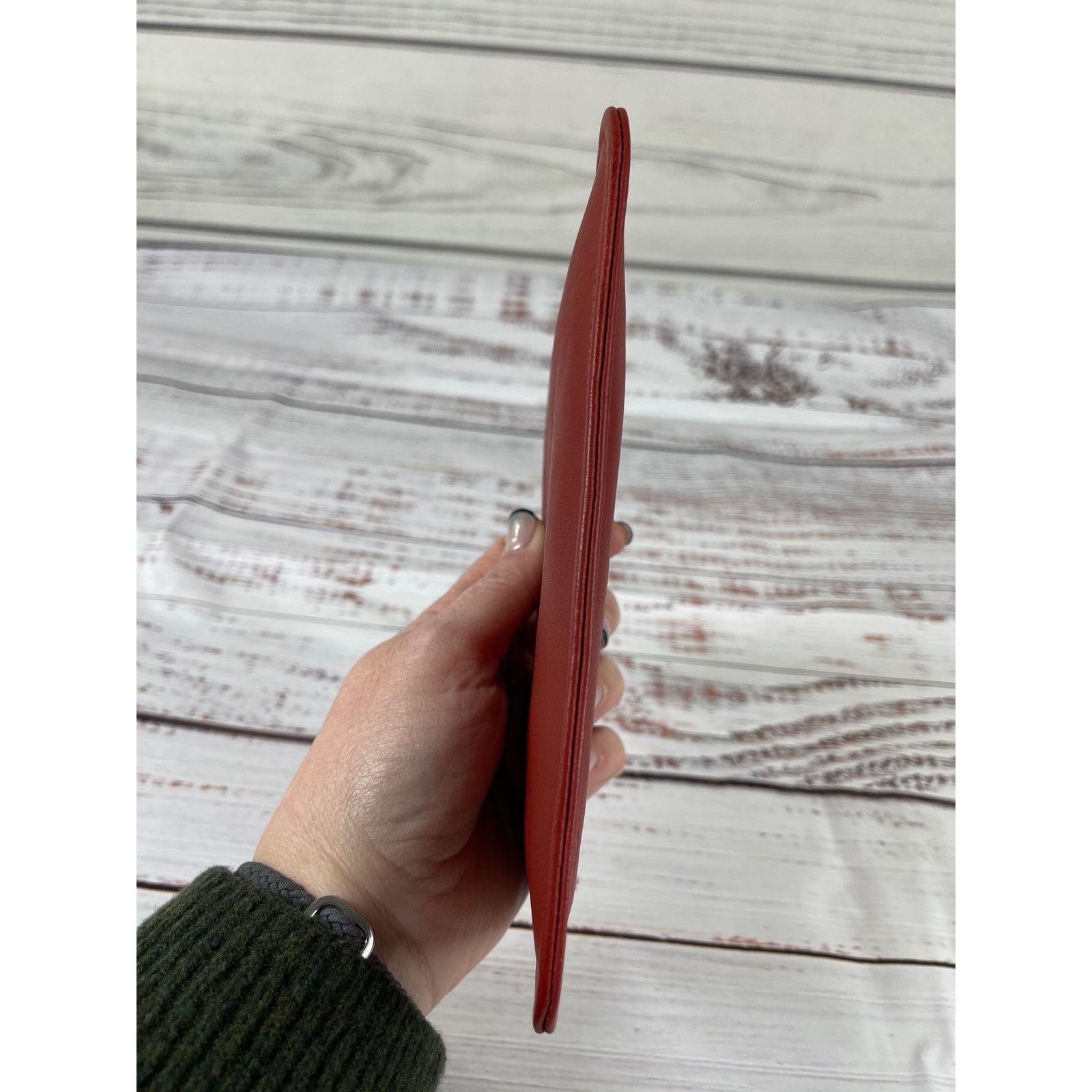 Coach COACH Vintage Leather Red Skinny Case No 7170 New with Box Size ONE SIZE - 11 Thumbnail