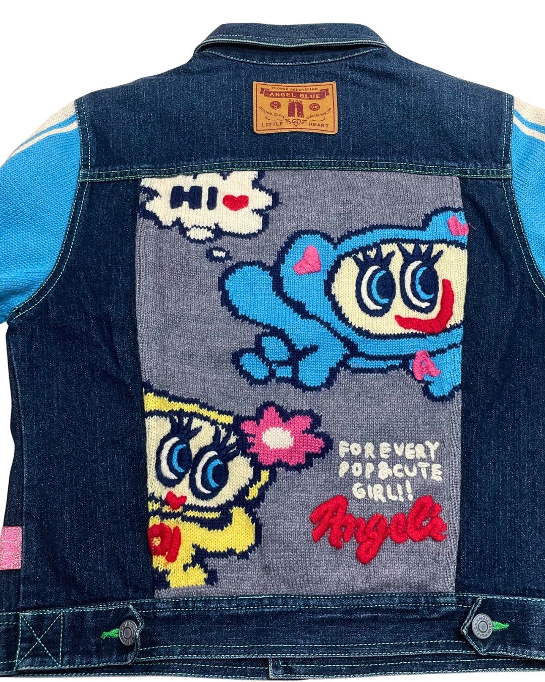 Angel Blue Angel Blue Denim Knit Sleeve Jacket Size S / US 4 / IT 40 - 5 Thumbnail