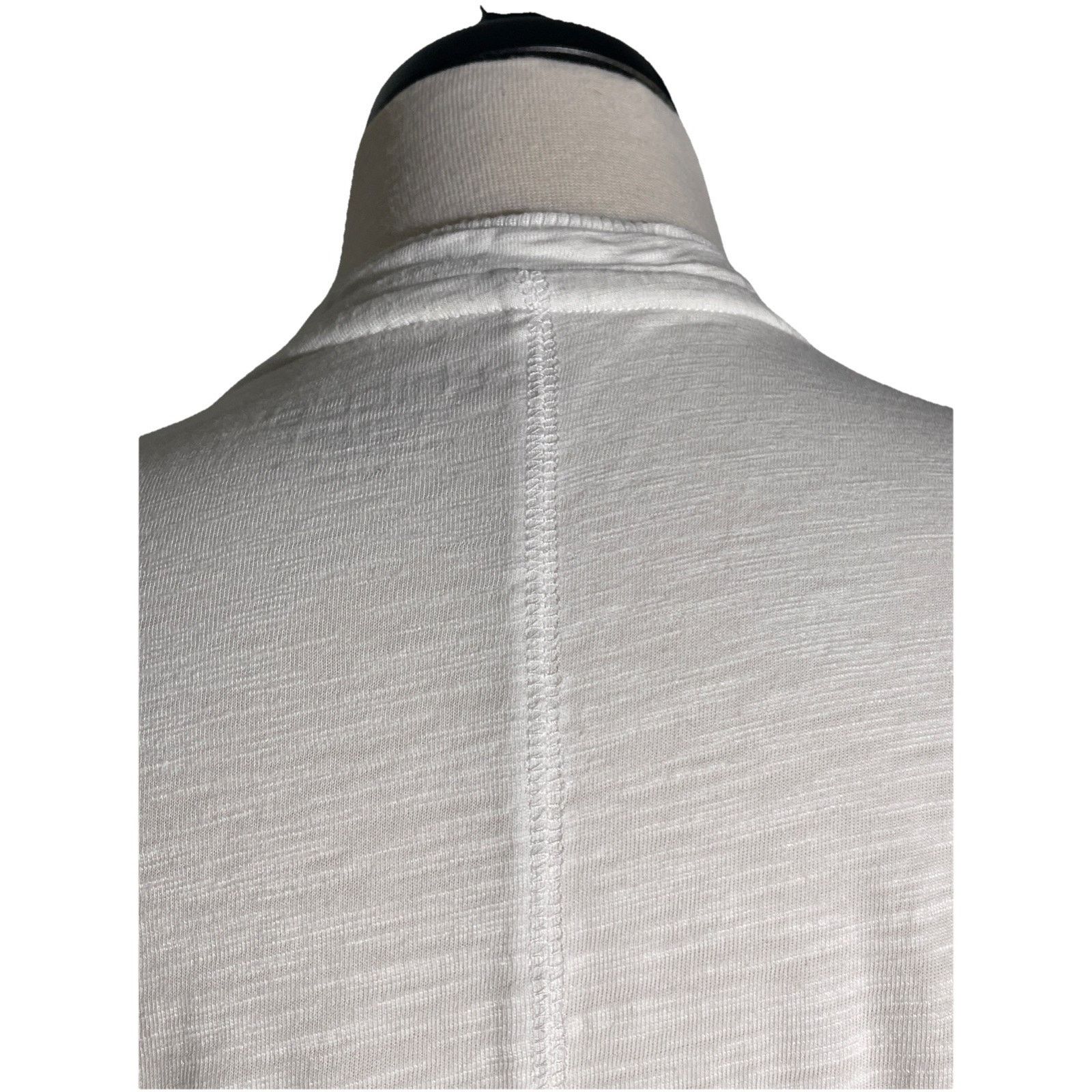 Chicos Chicos Ladies Size 2/L Top White V-neck Size L / US 10 / IT 46 - 5 Thumbnail