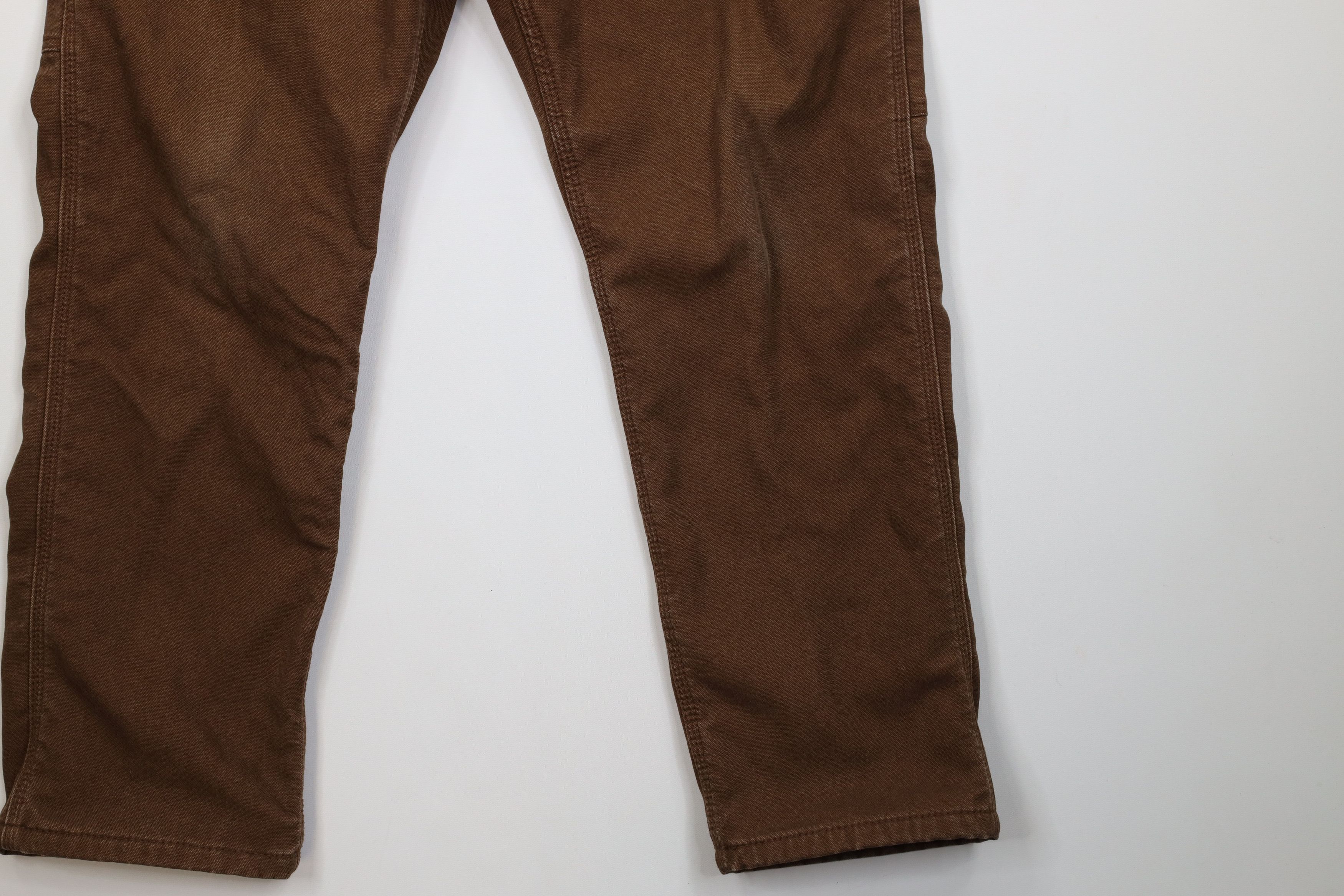 Vintage Vintage Streetwear Fleece Lined Canvas Straight Leg Pants Size US 36 / EU 52 - 5 Thumbnail