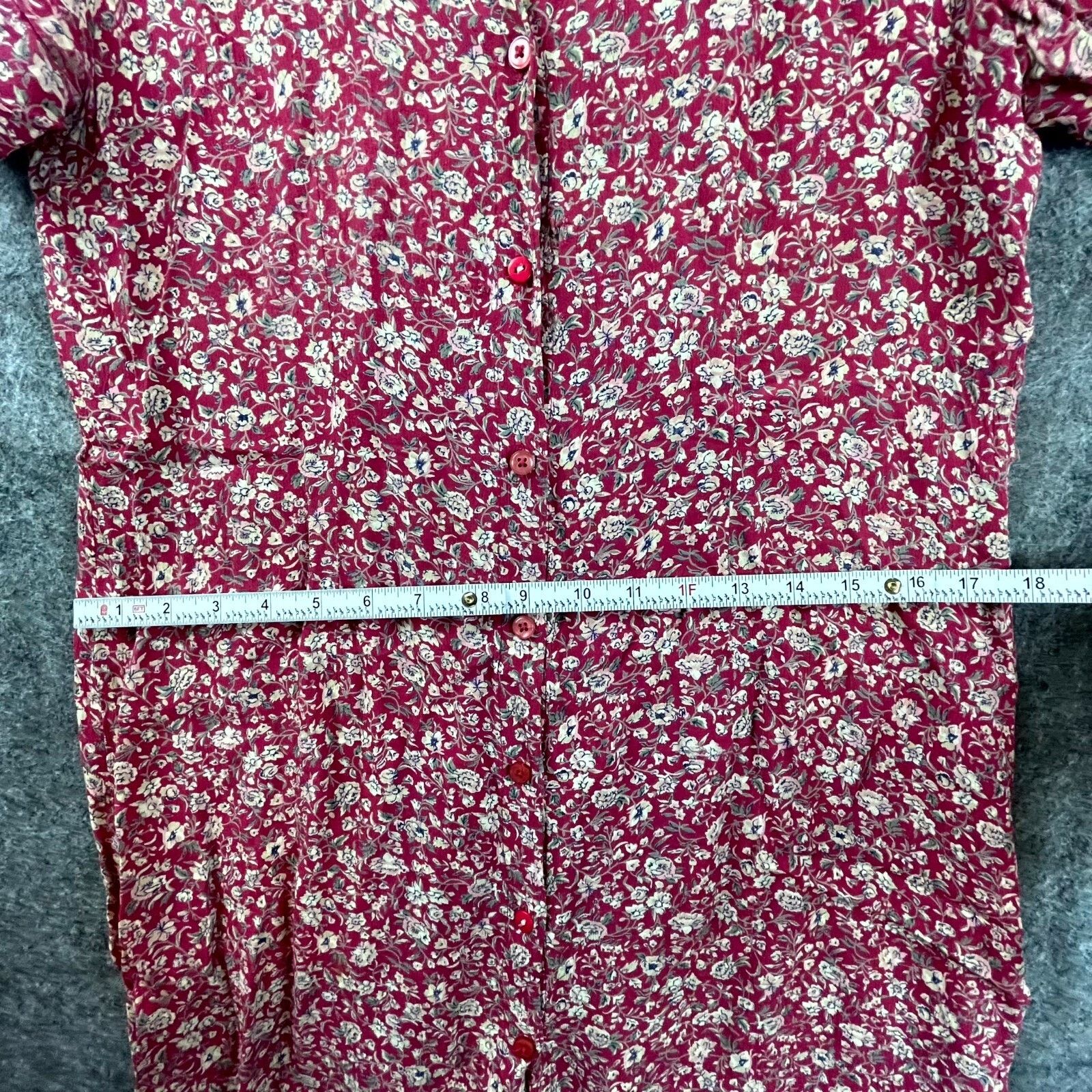 Cherokee Vintage Cherokee Dress Small Red Housewife Cottage Country Size S / US 4 / IT 40 - 6 Thumbnail