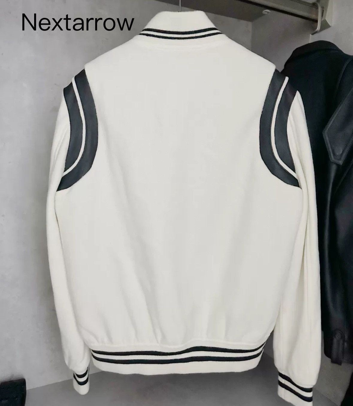 Saint Laurent Paris × Yves Saint Laurent Saint Laurent white Teddy baseball jacket2412-Nextarrow Size US S / EU 44-46 / 1 - 2 Thumbnail