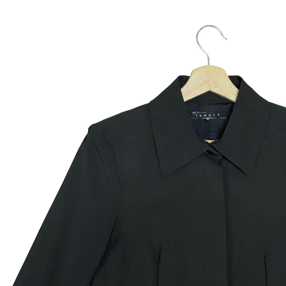 Theory Theory Women’s Minimalist Slim Fit Tailored Car Coat Jacket Size S / US 4 / IT 40 - 6 Thumbnail