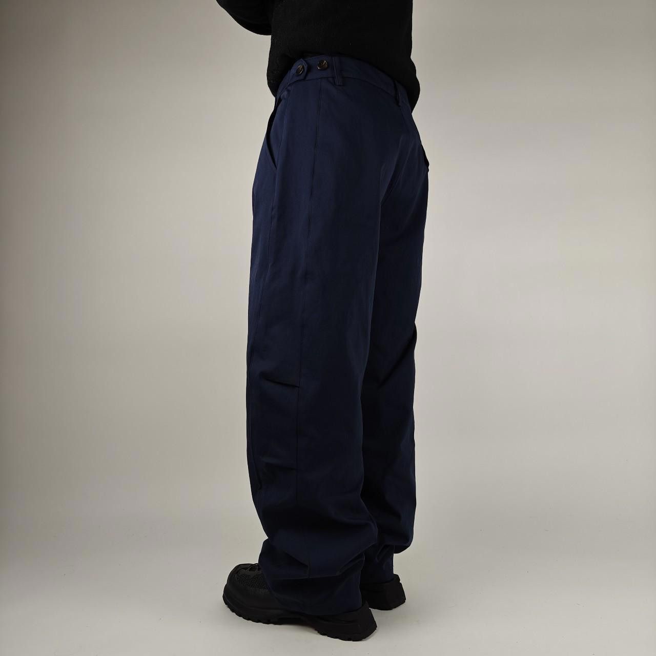 Other Japanese Style Navy Pleated Wide Trousers Size US 32 / EU 48 - 4 Thumbnail