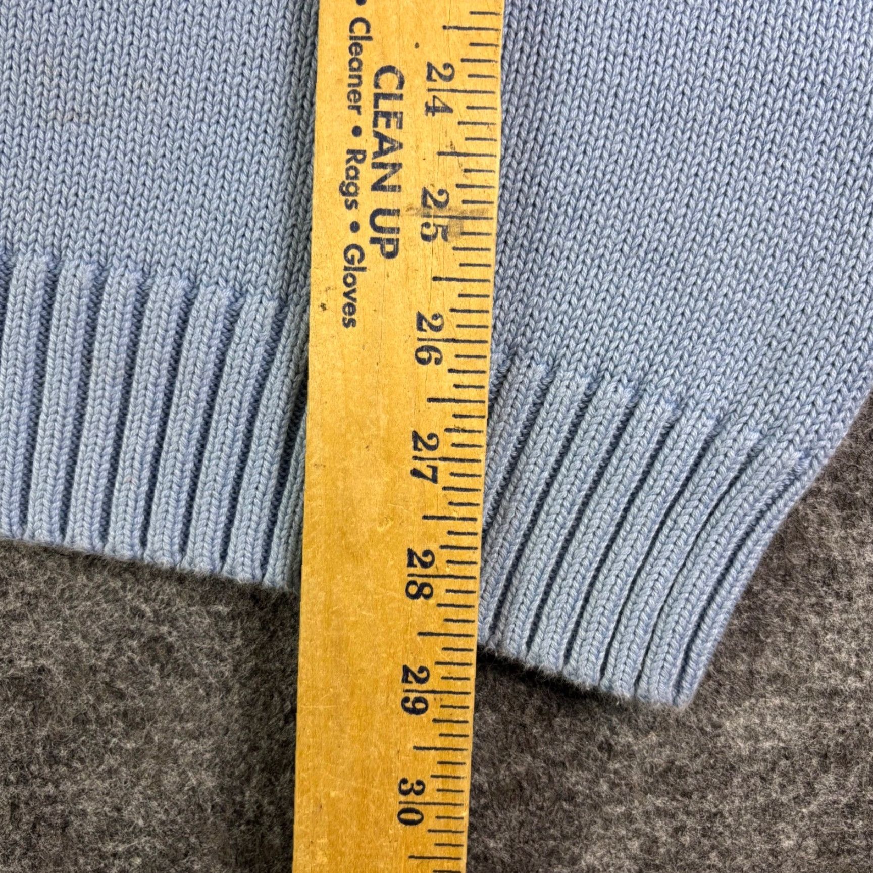 Lands' End Lands End Sweater Unisex Adults Knit Wool Round Neck Long Sleeve Raglan Knit Style Vintage 90s Casual Workwear L Tall Blue Solid Logo Size L / US 10 / IT 46 - 5 Thumbnail