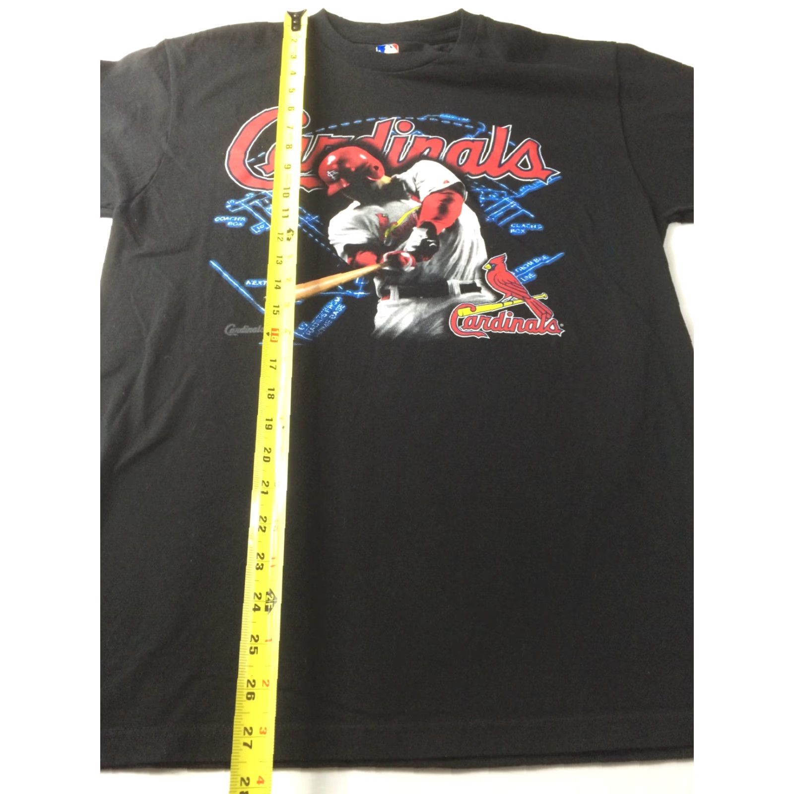 MLB VINTAGE St Louis Cardinals Swinging Bat T Shirt Sz M NWOT Black Genuine Merchandise MLB Size US M / EU 48-50 / 2 - 5 Thumbnail