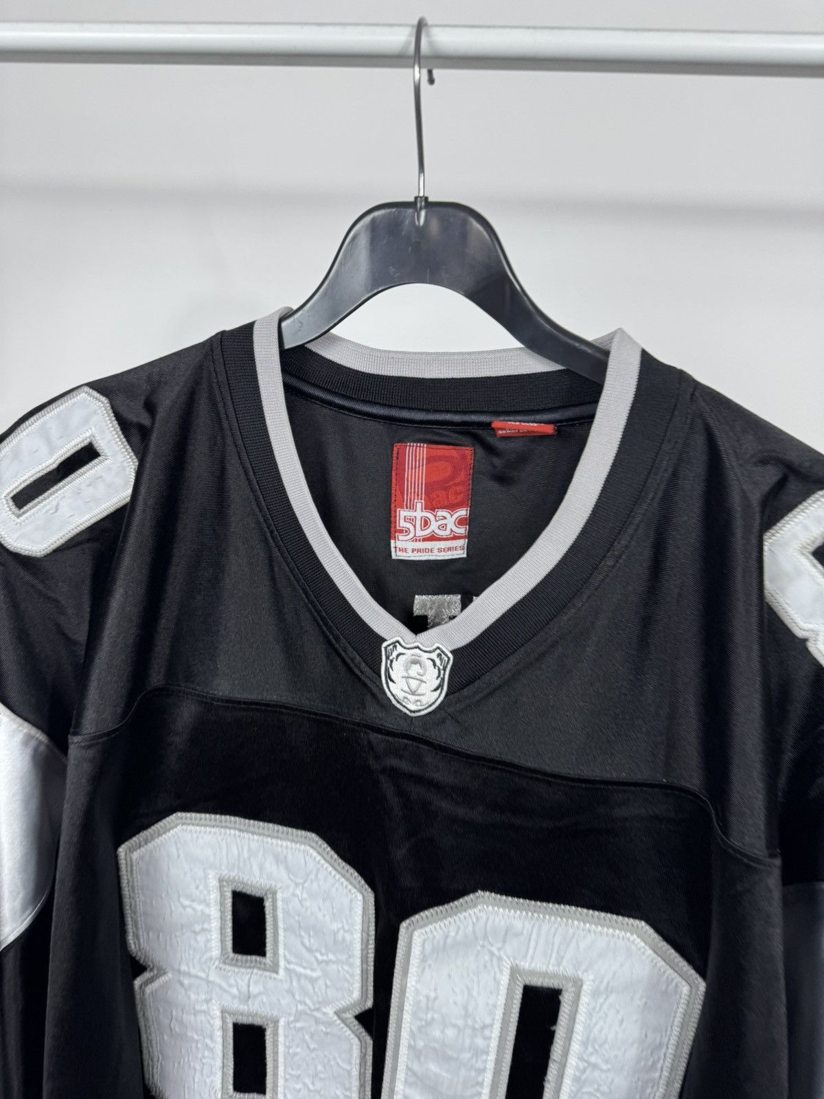 NFL Vintage Oakland Raiders Jersey 80 Black Silver NFL Style 2XL Size US XXL / EU 58 / 5 - 4 Thumbnail