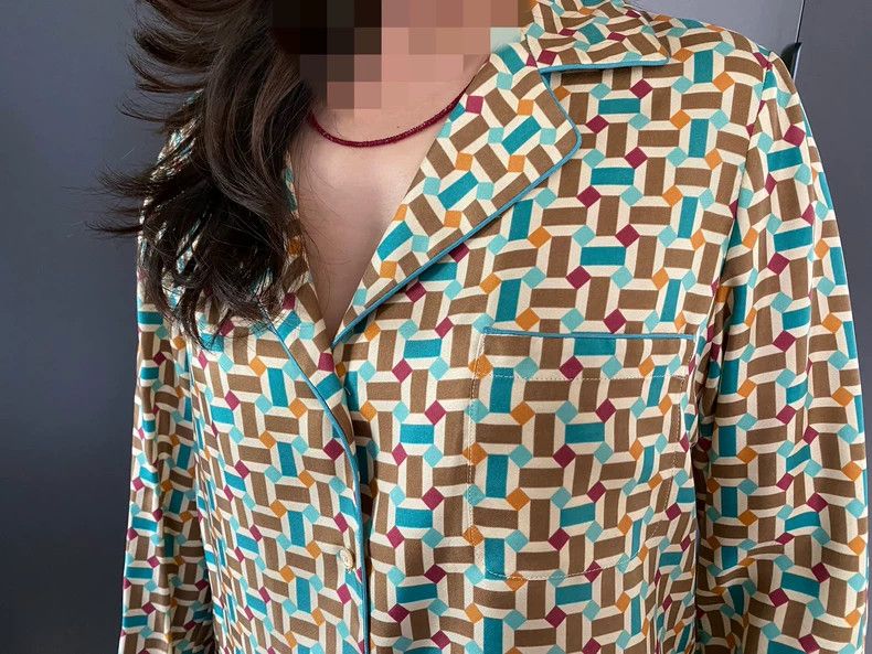 Loro Piana LORO PIANA Sleepwear style silk shirt Size L / US 10 / IT 46 - 2 Thumbnail