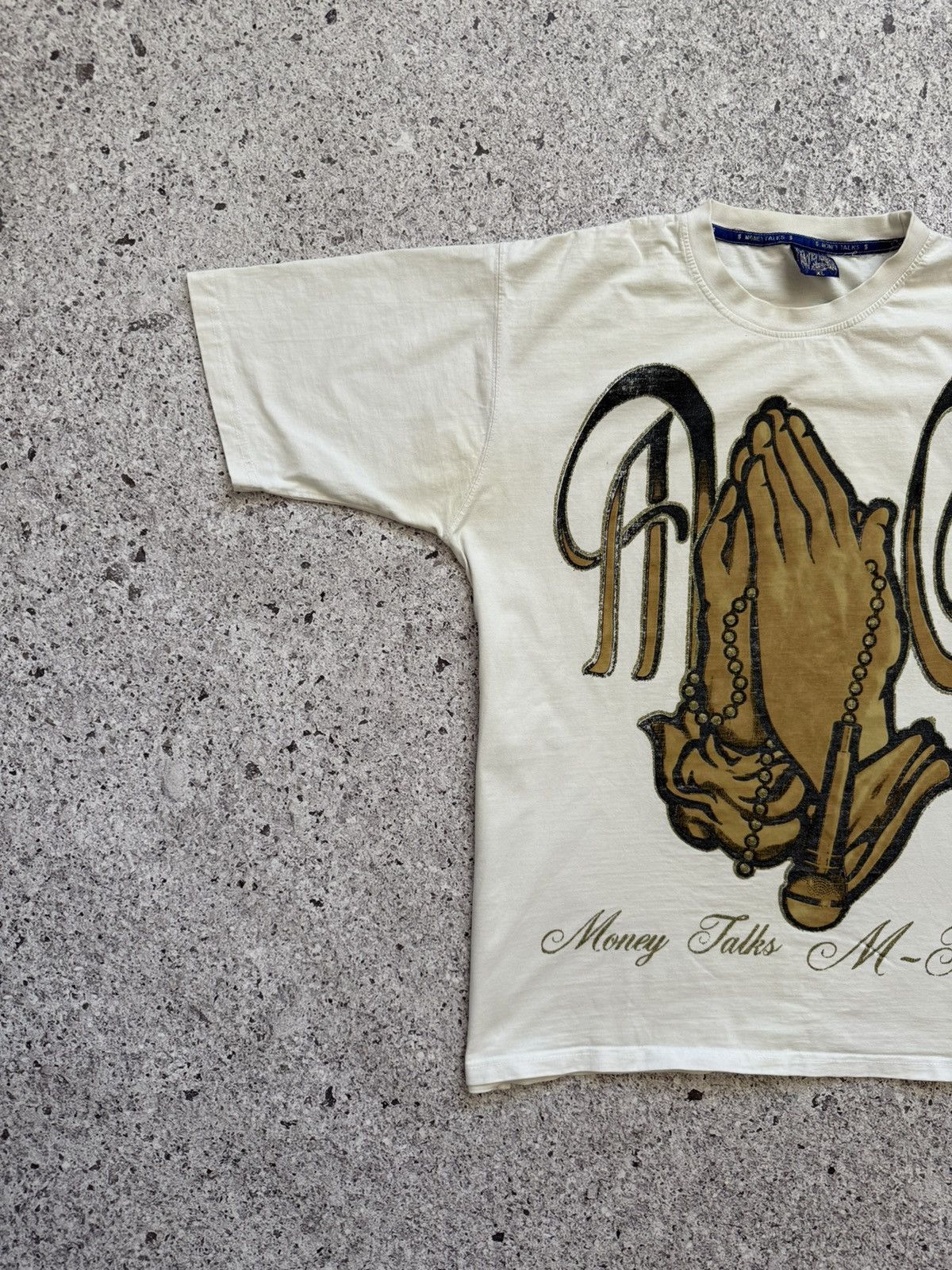 Affliction × Rap Tees × Vintage Vintage 90ʼs Money Talk 2Pac Hip Hop Rap T-Shirt Y2K Hype Size US XL / EU 56 / 4 - 4 Thumbnail