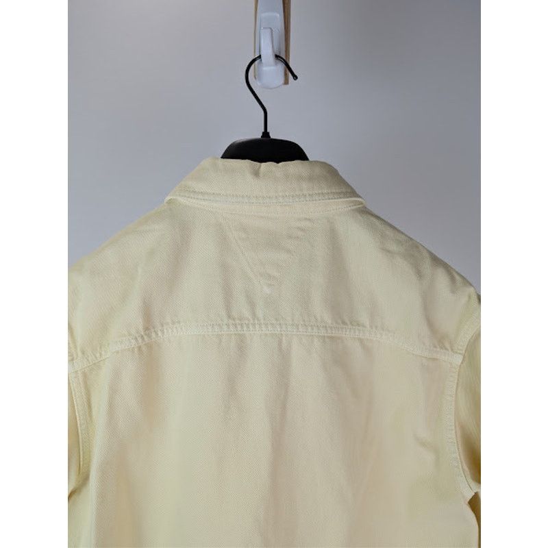 Bottega Veneta o1rshd1 Washed Coloured Denim Shirt in Banana Size US M / EU 48-50 / 2 - 16 Thumbnail