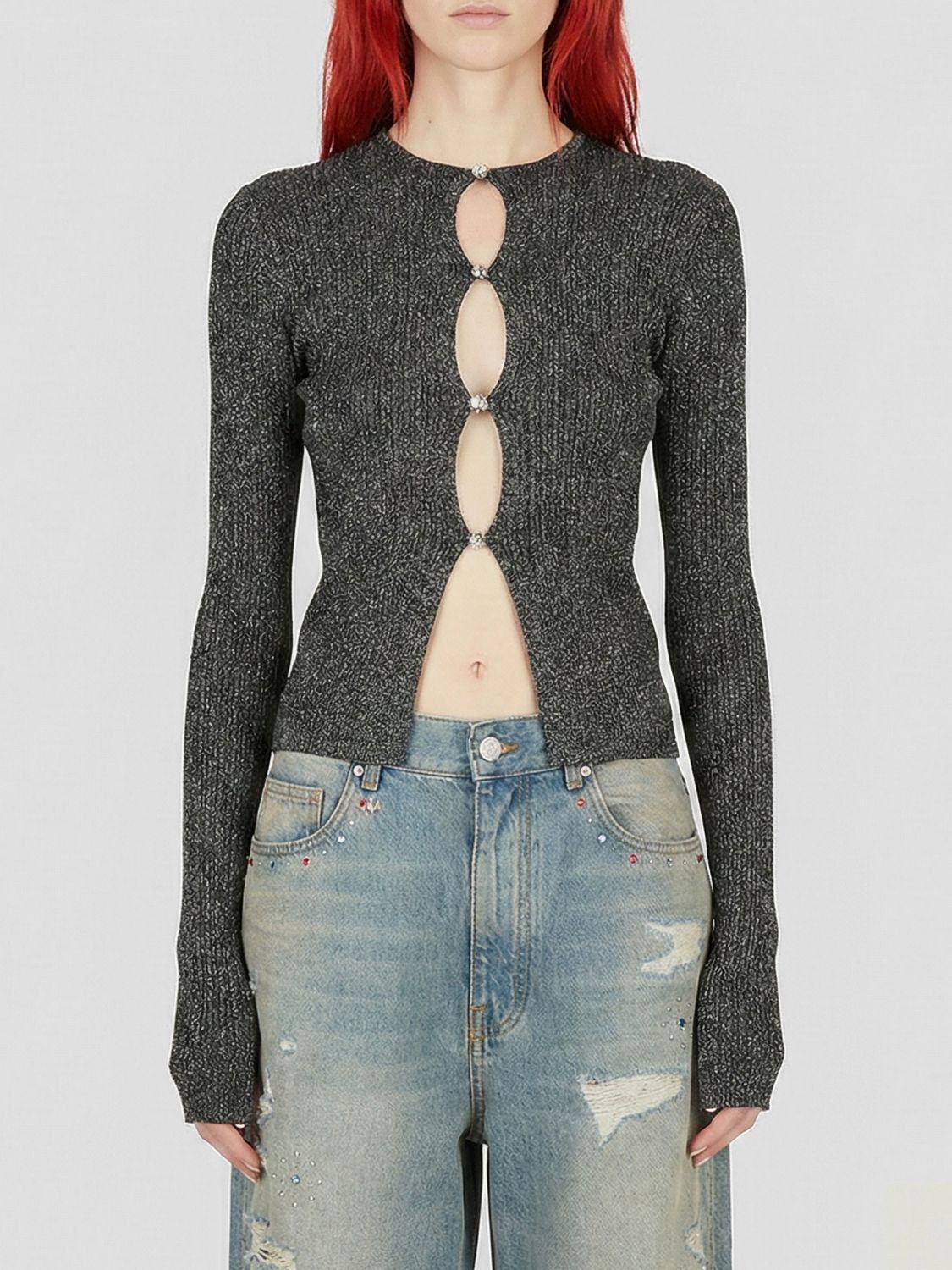 Amiri Amiri Sweater Woman Black Size L / US 10 / IT 46 - 1 Thumbnail