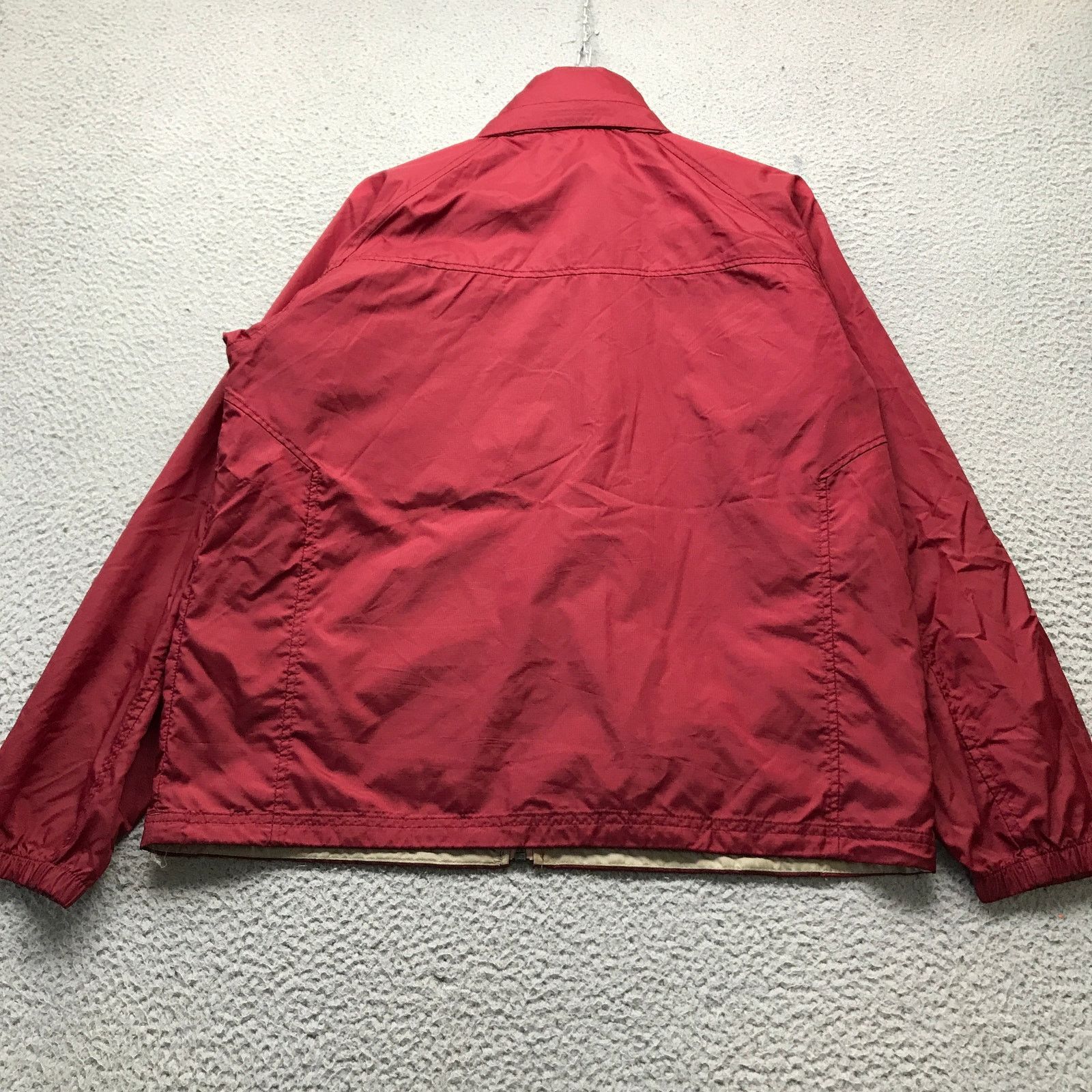 L.L. Bean LL Bean Lined Windbreaker Nylon Jacket Hoodie Mens M Red Size US M / EU 48-50 / 2 - 4 Thumbnail