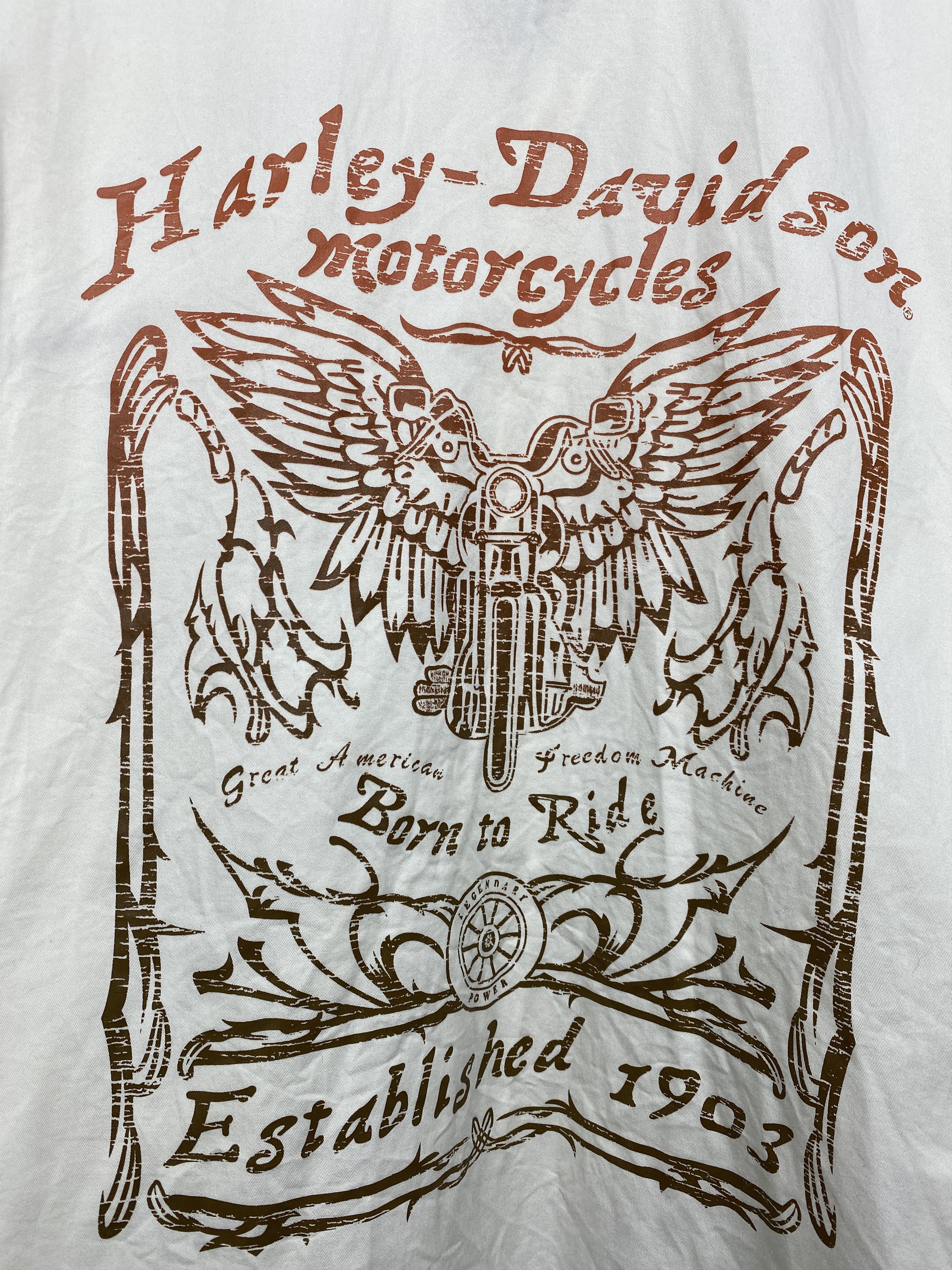 Harley Davidson Harley Davidson Vintage Mens Long Sleeve Shirt Size US XXL / EU 58 / 5 - 3 Thumbnail