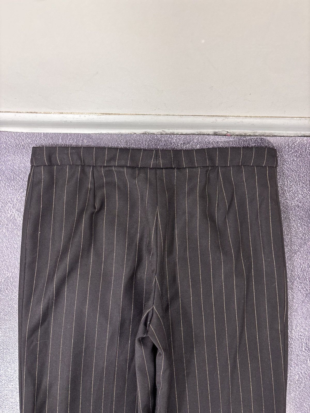 Armani Collezioni Armani Collezioni Women’s Brown Pinstripe Wool Power Suit Size L / US 10 / IT 46 - 24 Thumbnail