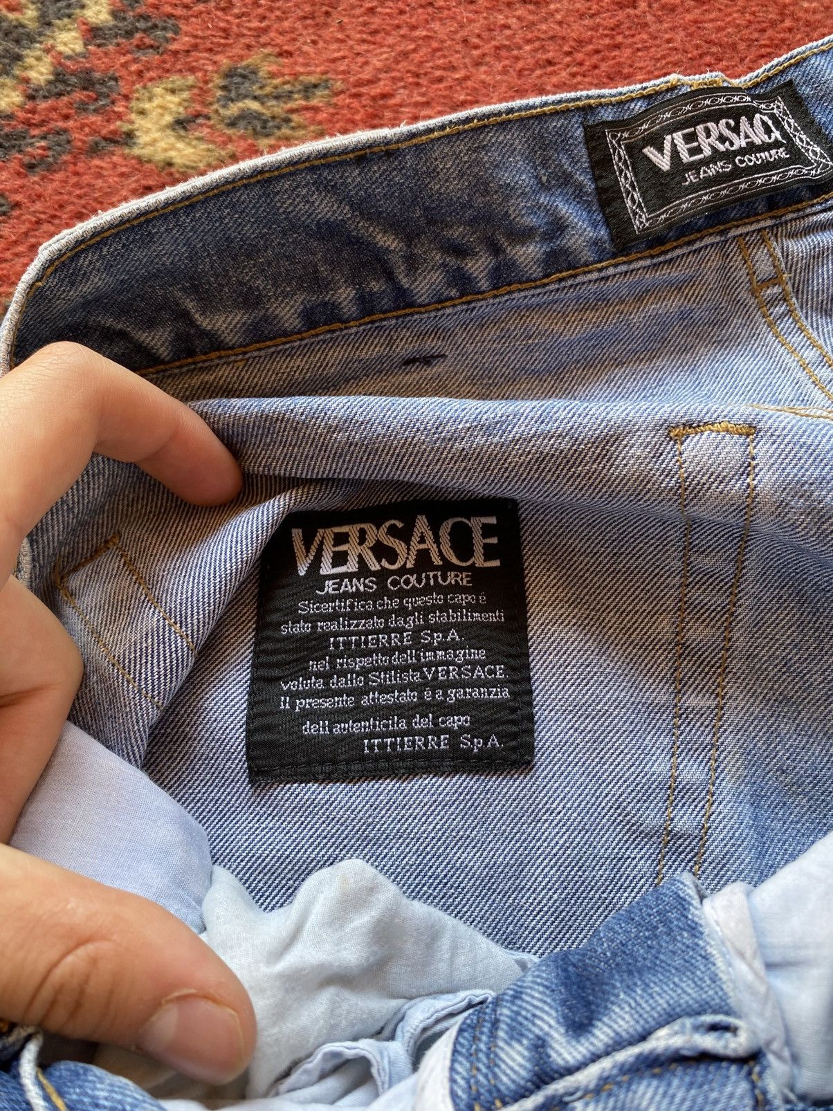 Versace Vintage Versace Jeans Distessed dirty Balenciaga Style Size US 38 / EU 54 - 14 Thumbnail