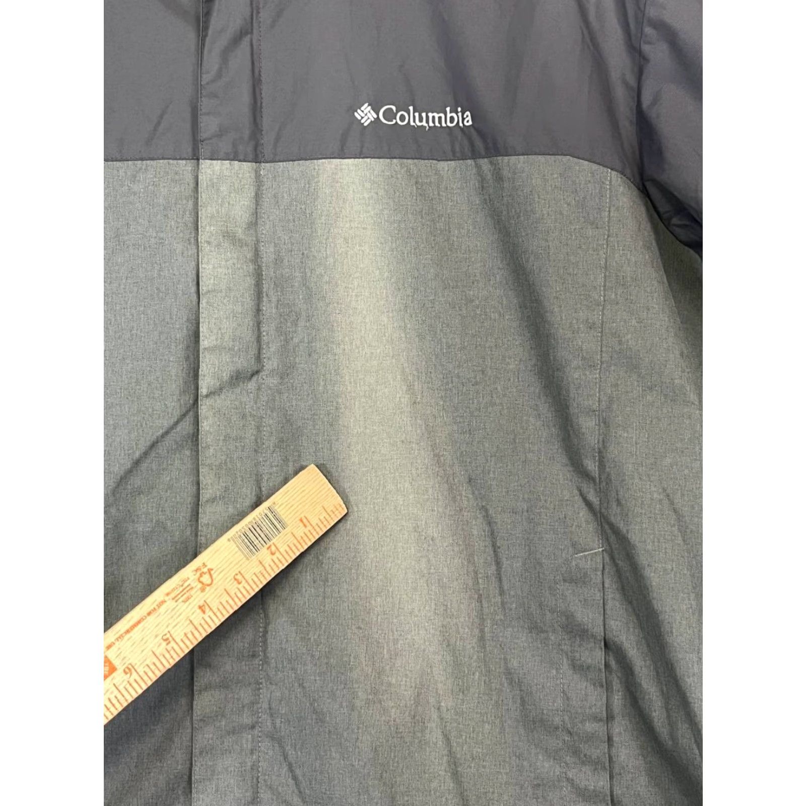 Rains Columbia Rain Jacket Waterproof Hooded Black Gray XL Men Jacket Zip Pockets All Seasons Windproof Weathergear Quick Dry Lined Packable Size US XL / EU 56 / 4 - 7 Thumbnail