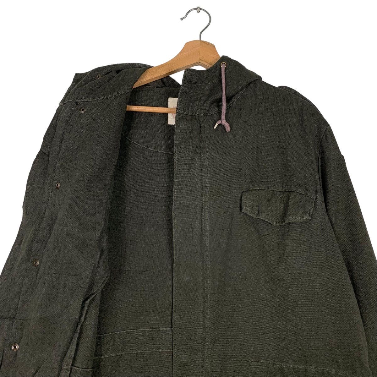 Japanese Brand SCHWARZ GUMU Hooded Jacket / Parka #0549-C25 Size US L / EU 52-54 / 3 - 13 Thumbnail